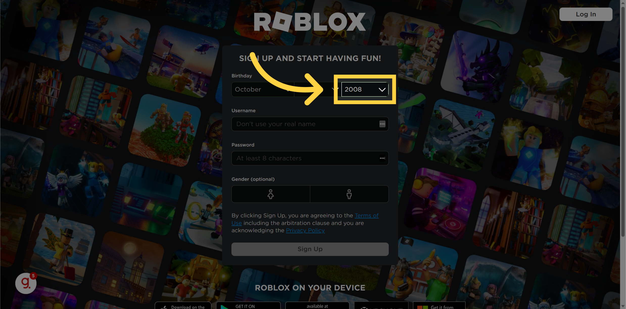 Instructions on How to login to roblox?