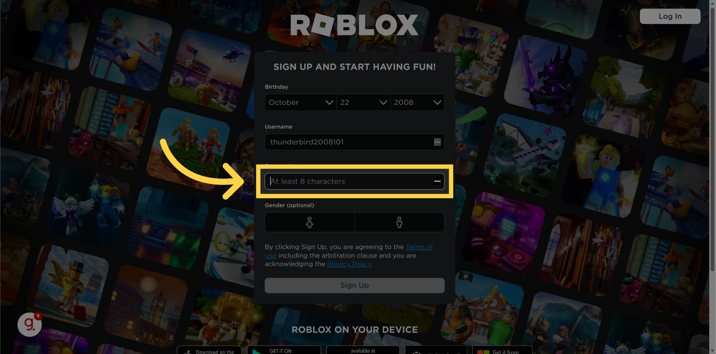 How to log in to your roblox website account 