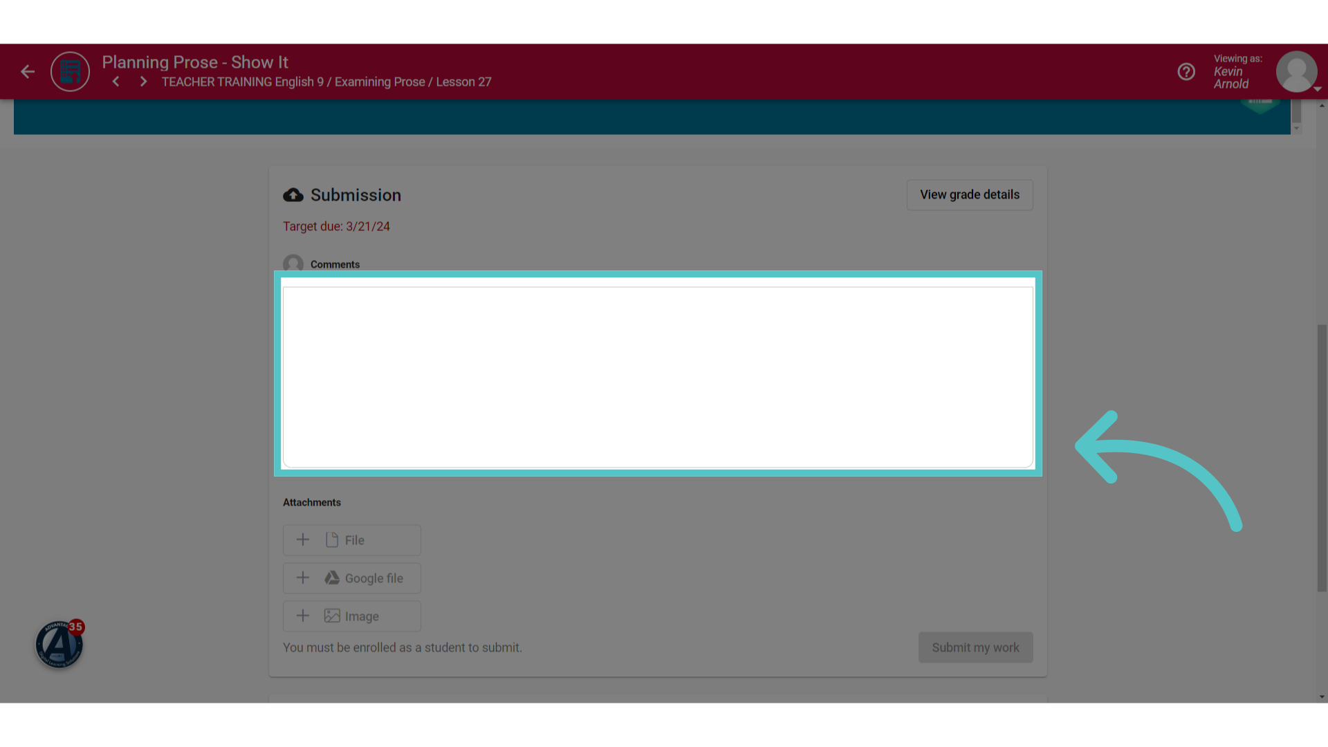 Comments Box