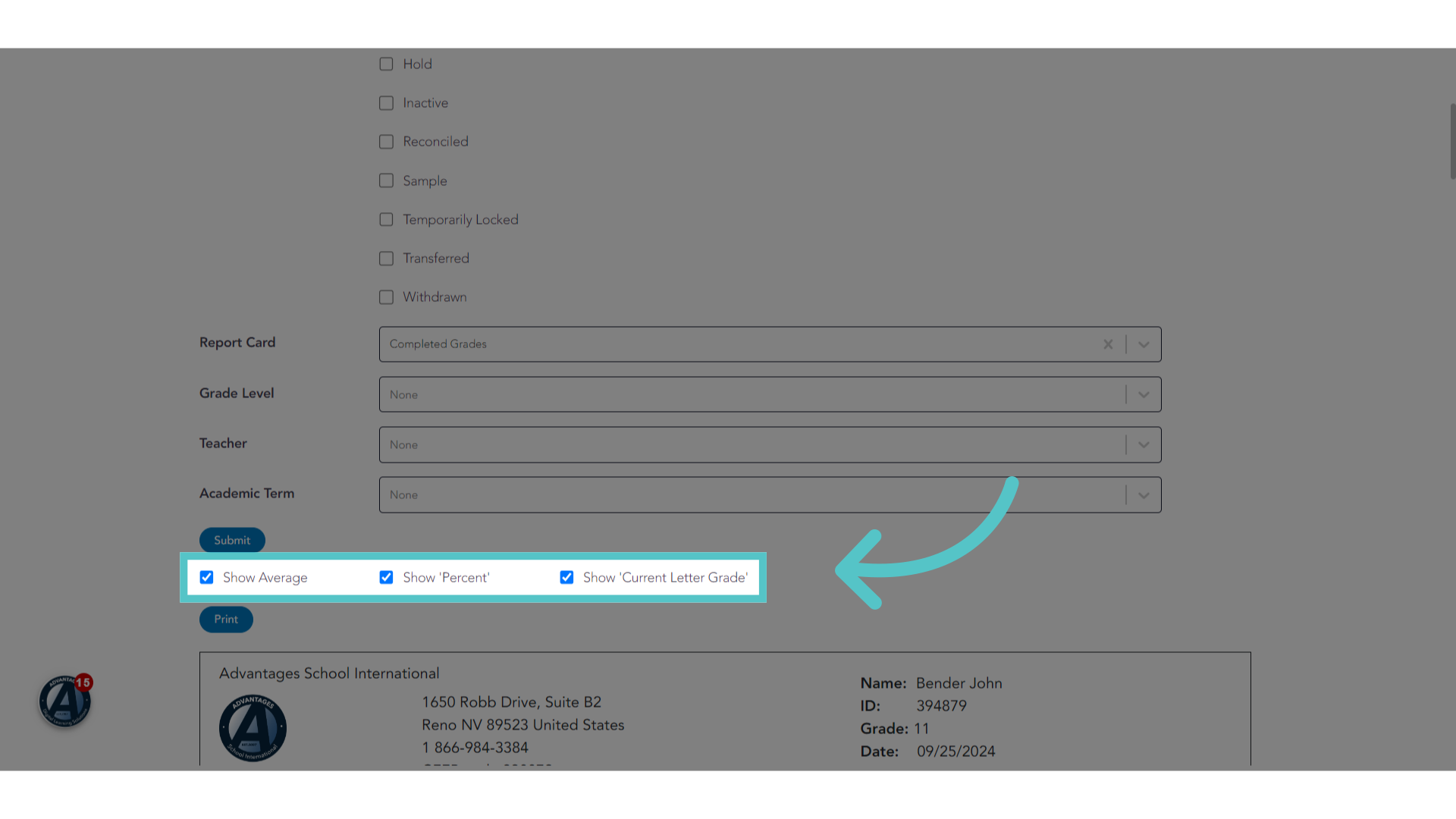 Select Metrics