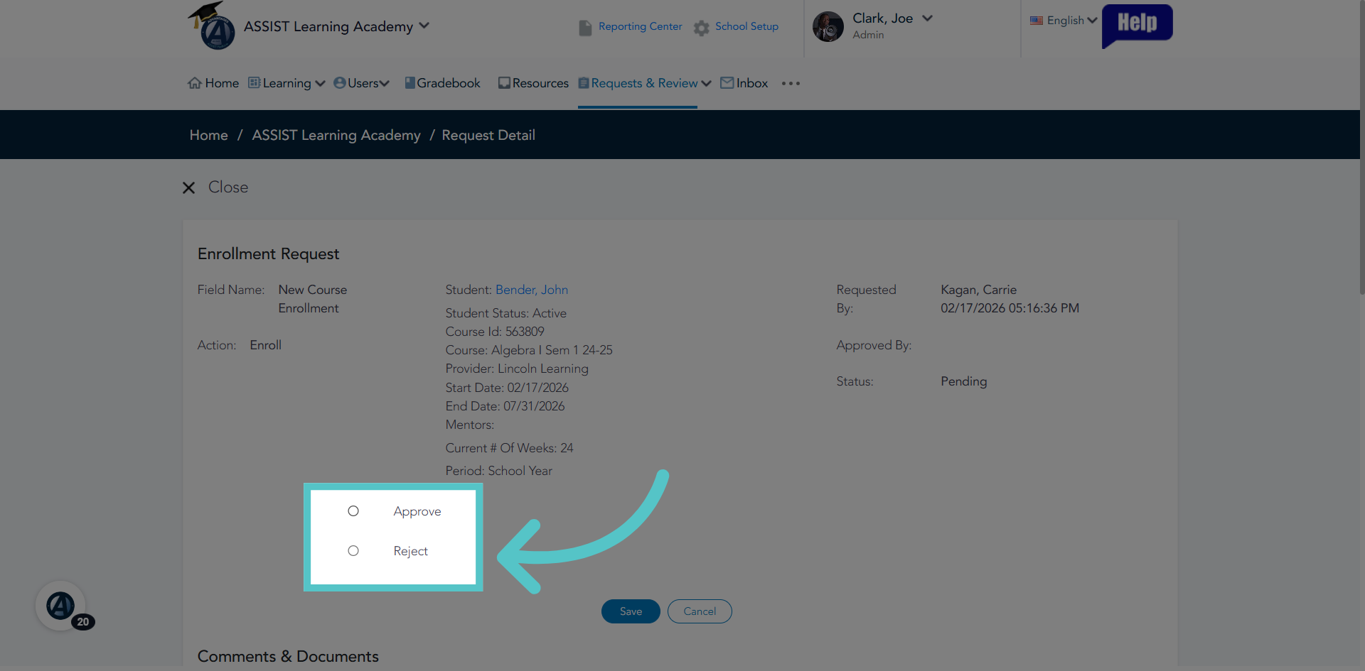Manage Enrollment