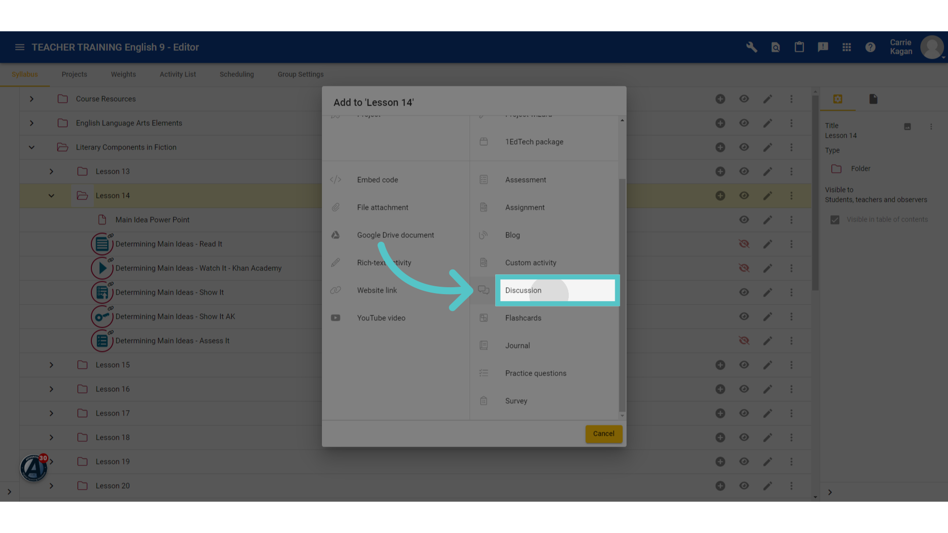 Add Activity