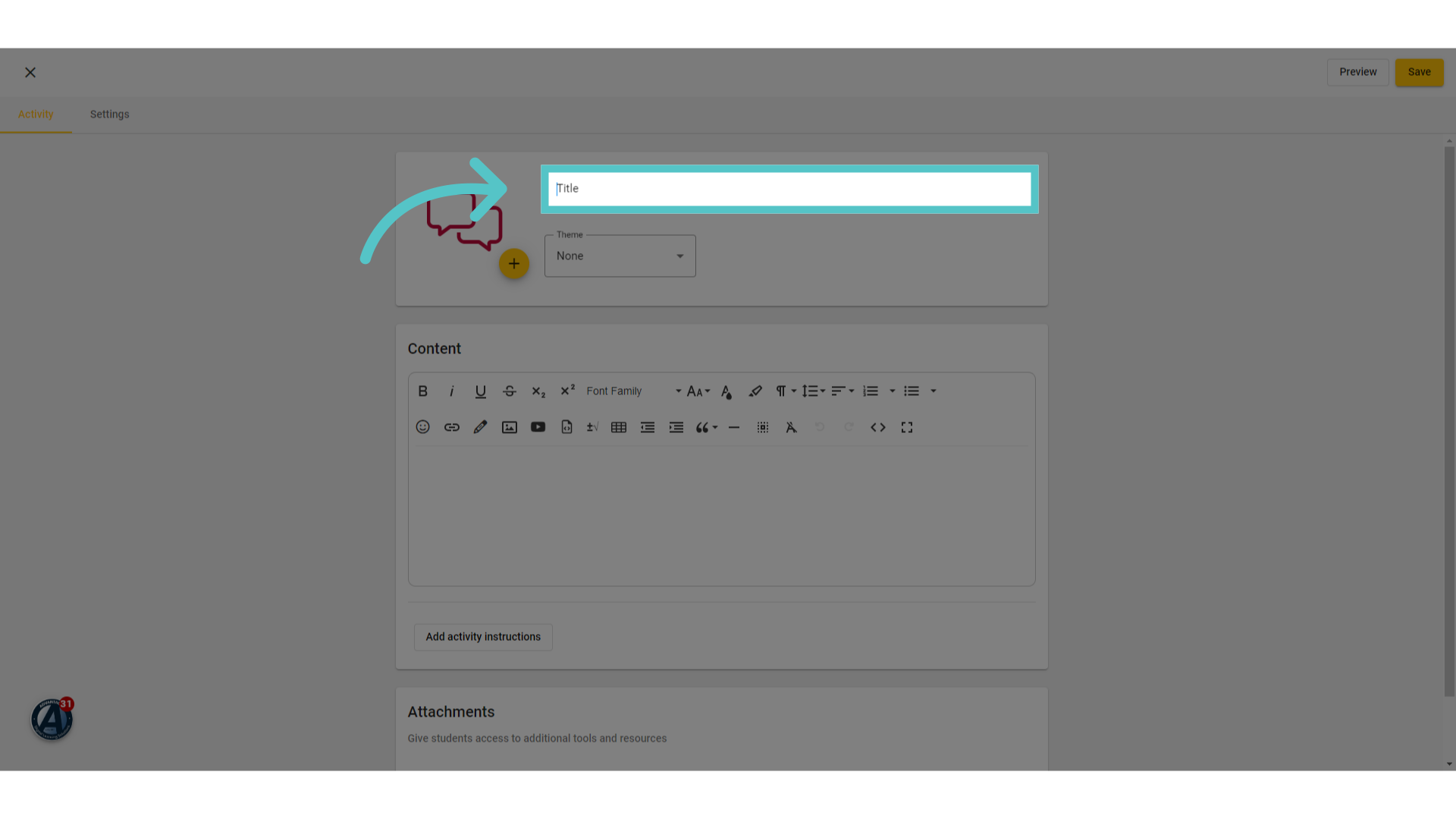 Create Activity