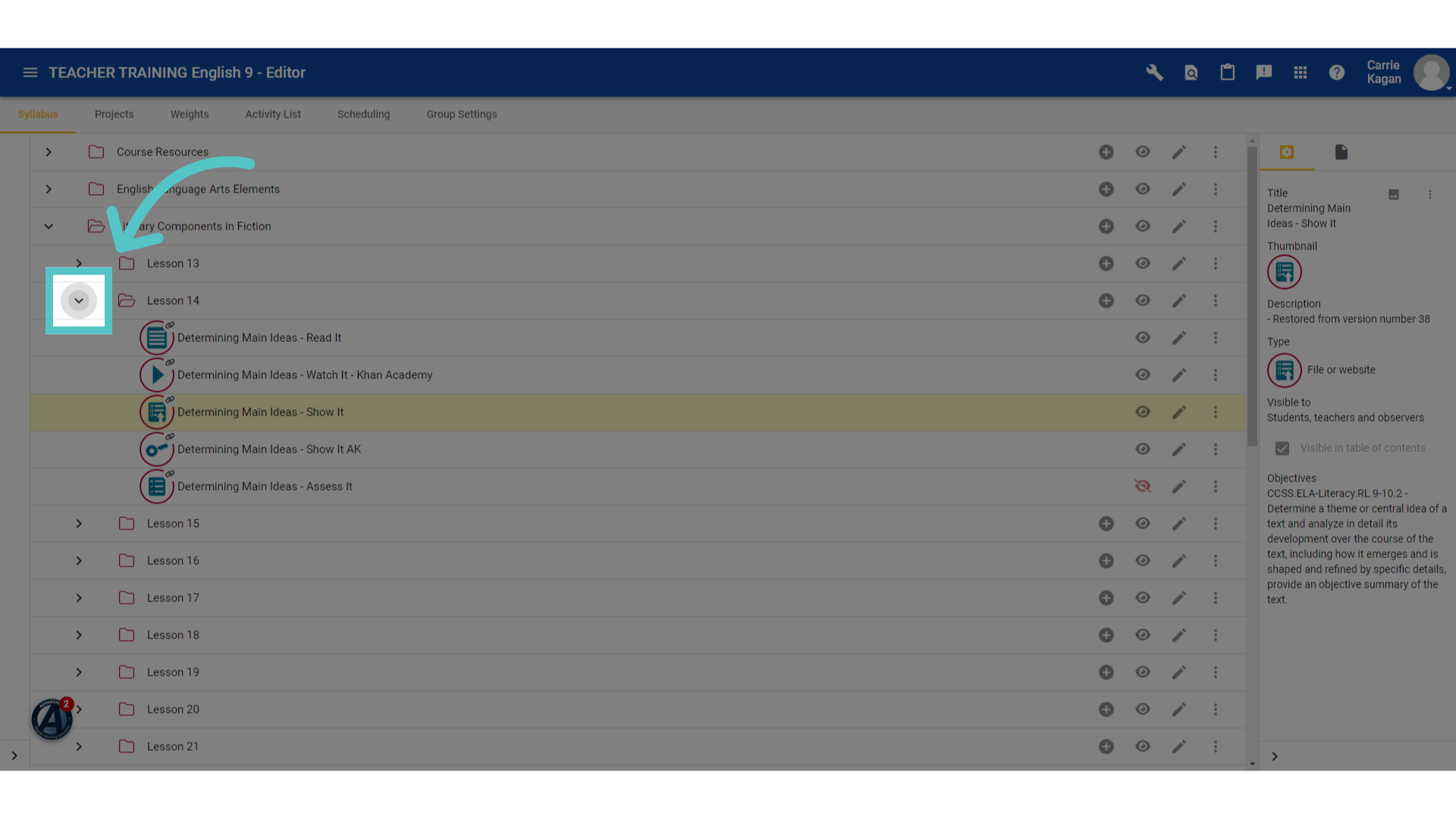 Expand Menu