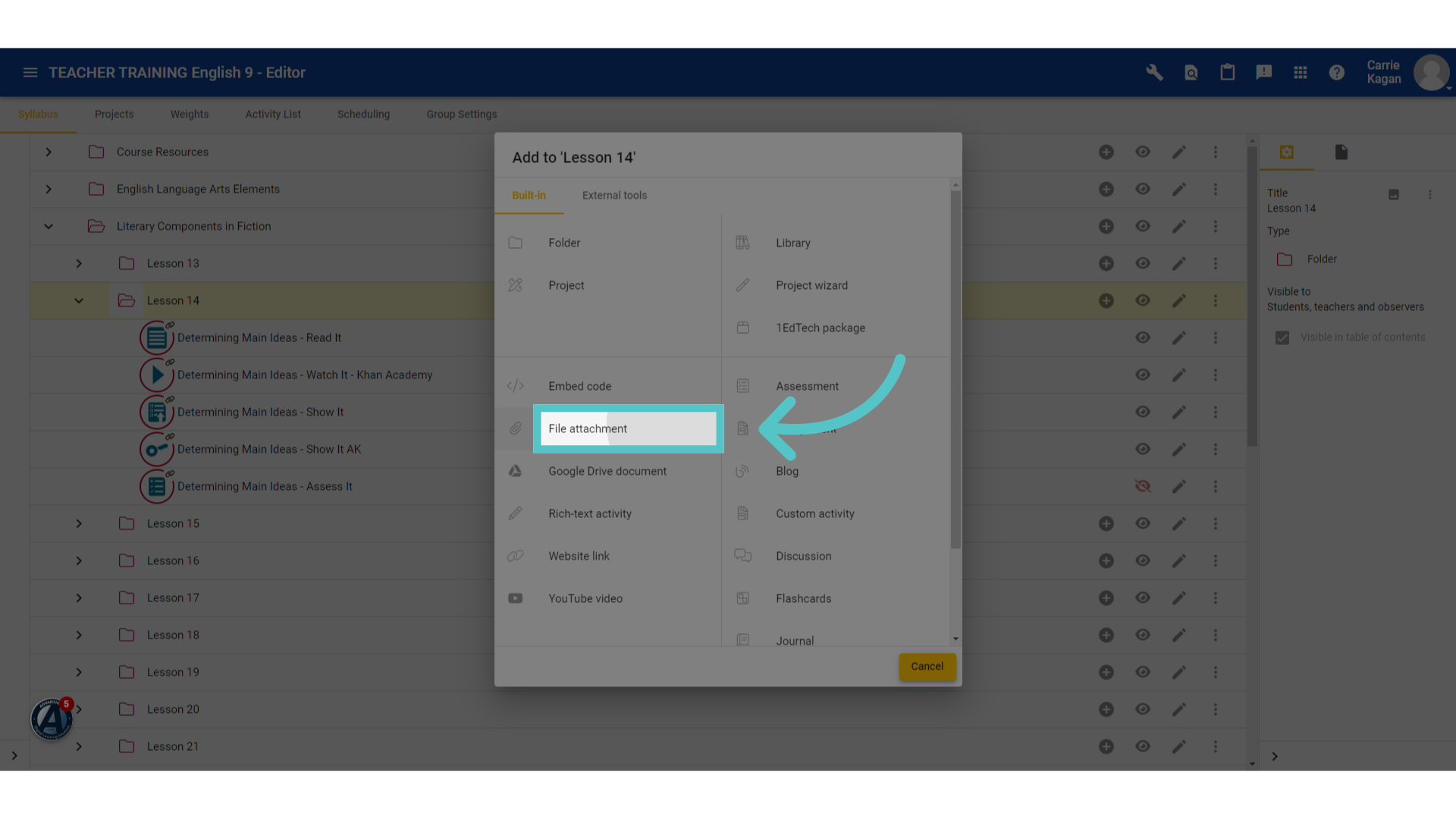 Select format