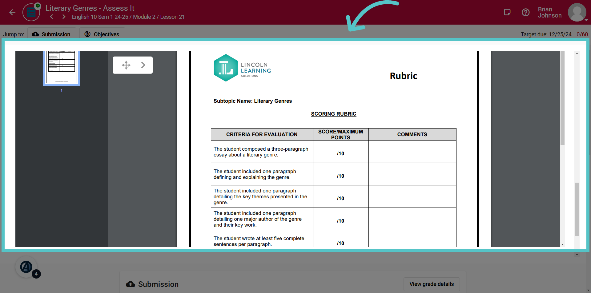 Rubric