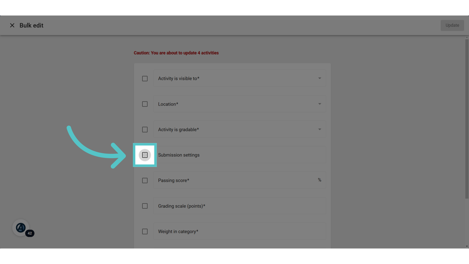 Submission Settings