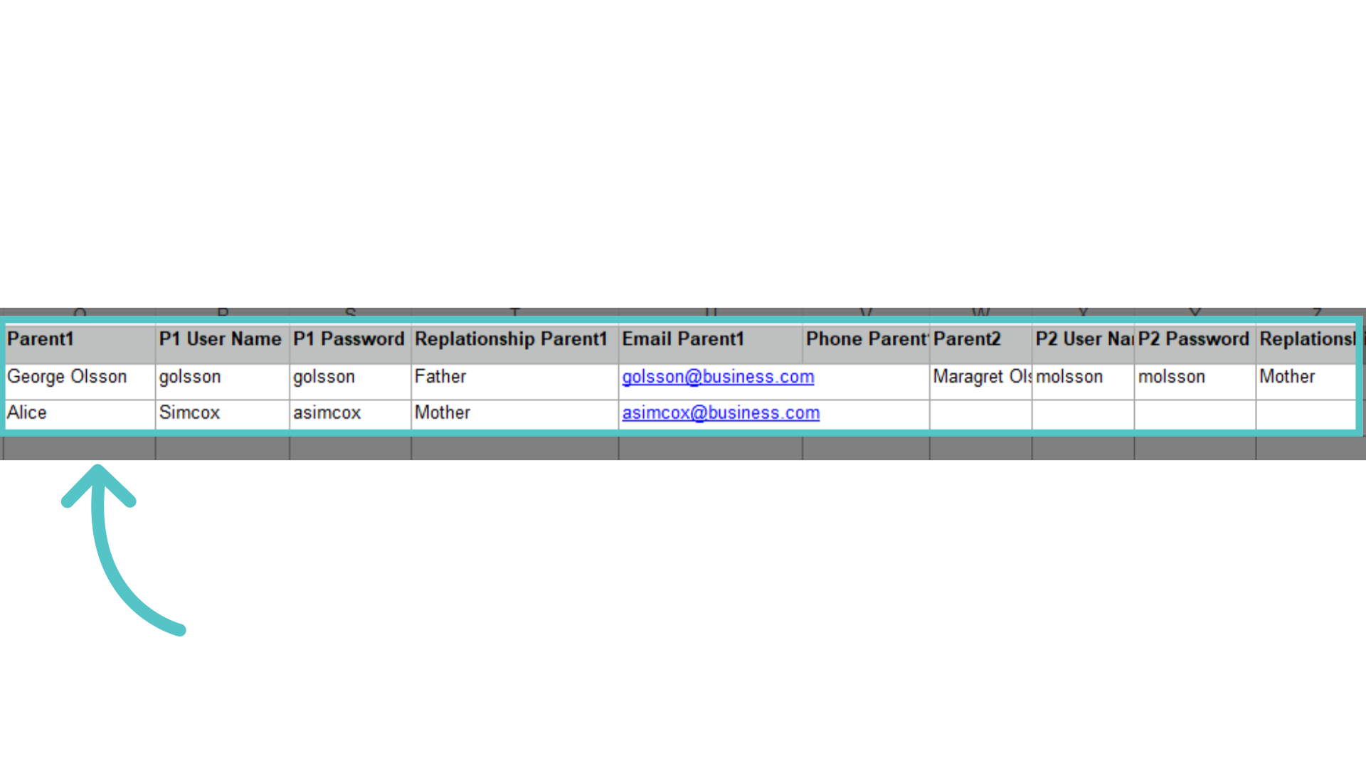 Parent Data