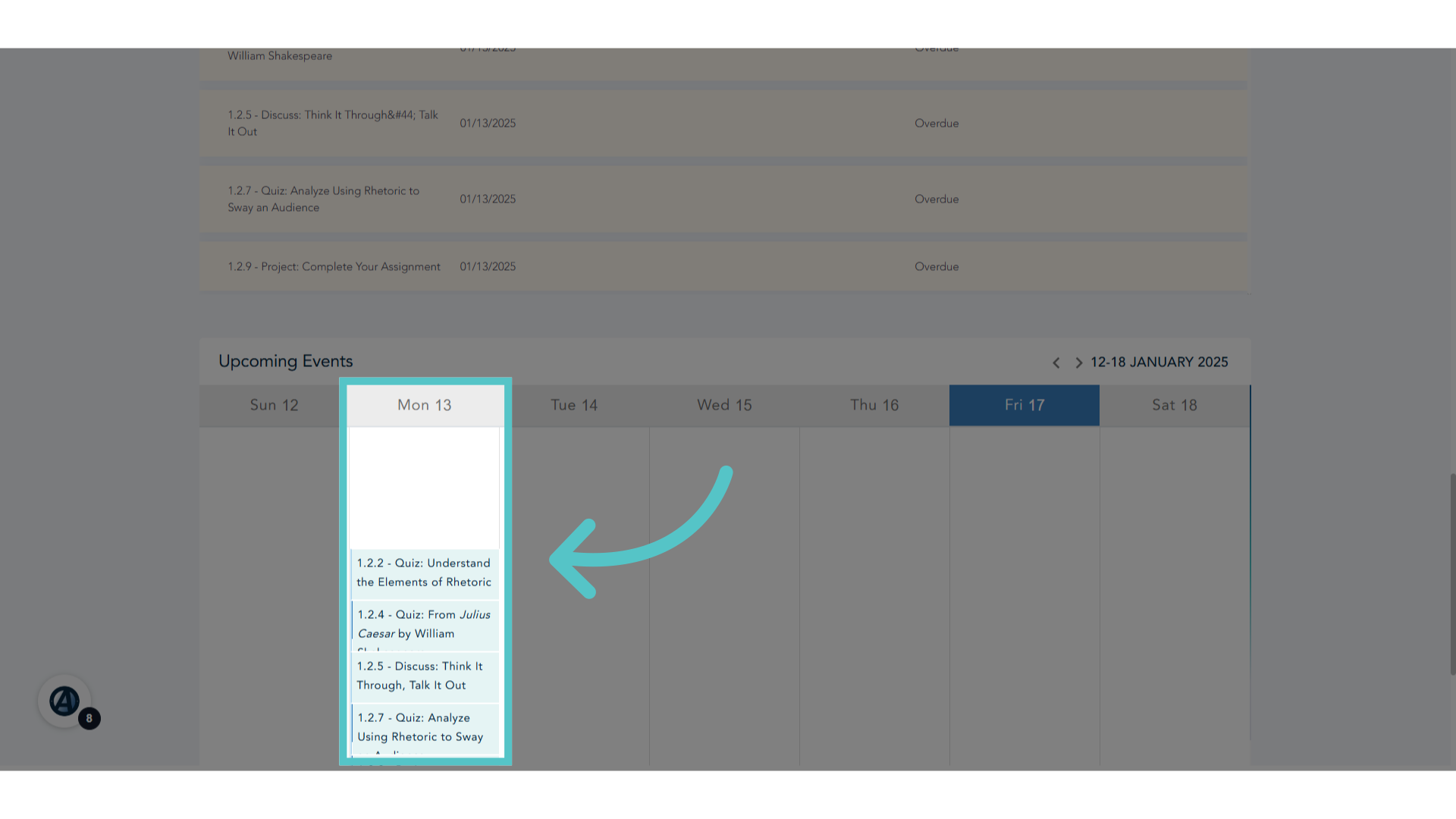 Calendar View