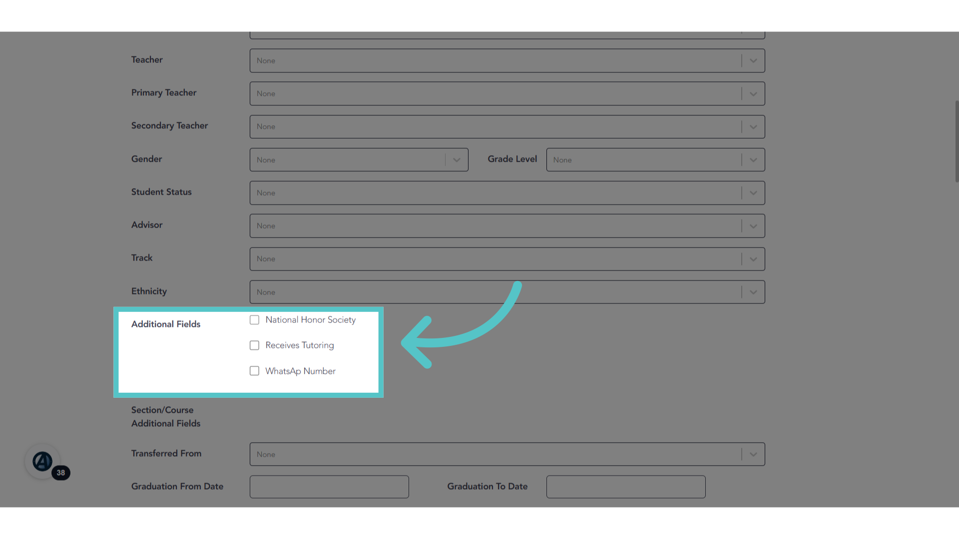 Select Additional Field
