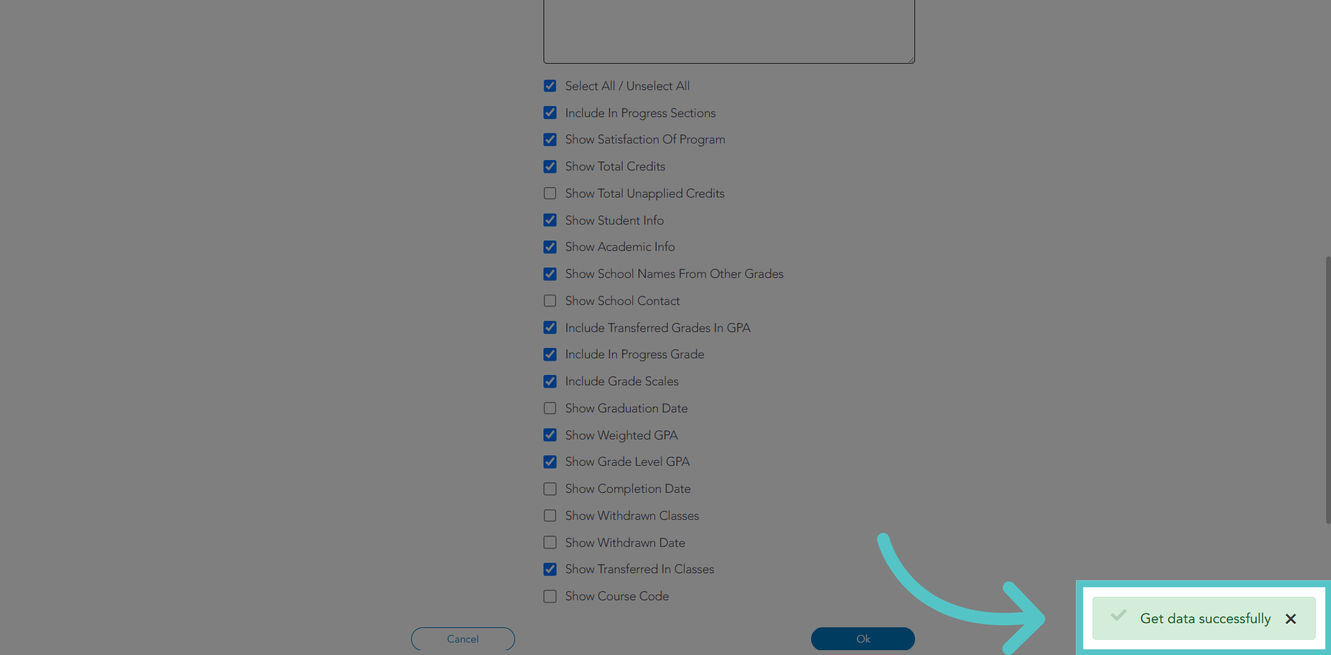 Transcripts Downloaded