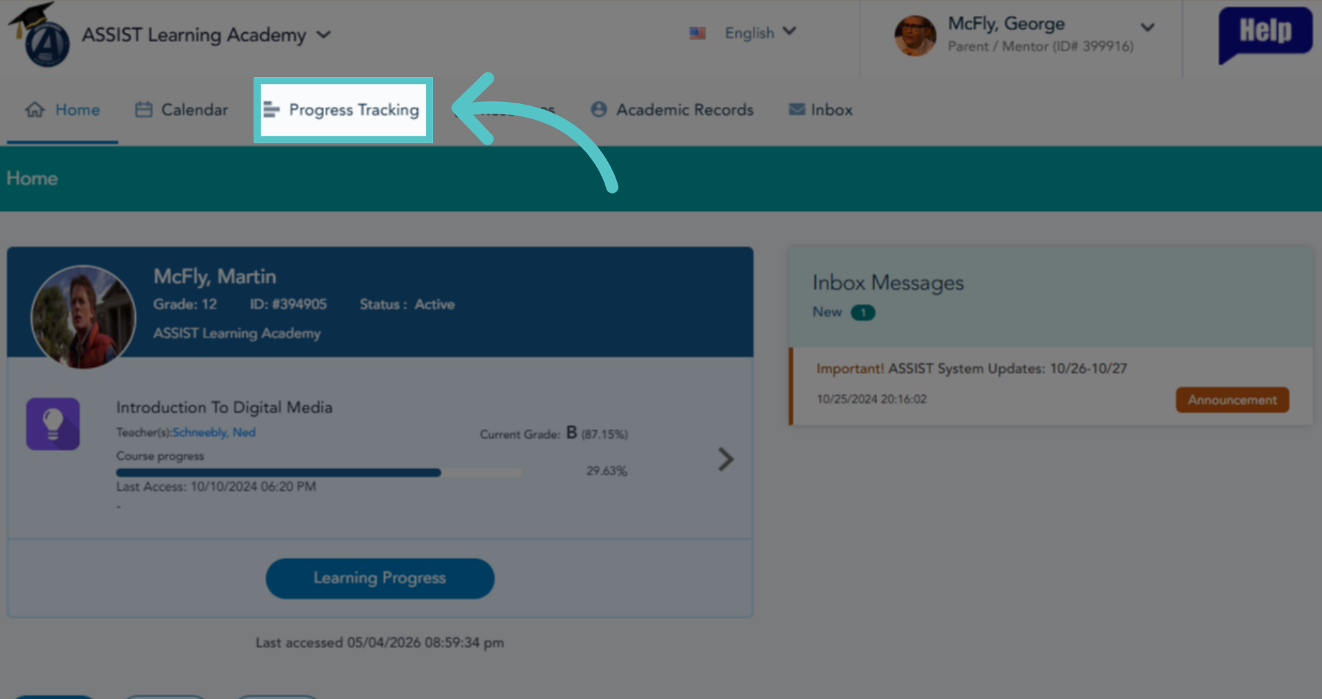 Access Progress Tracking