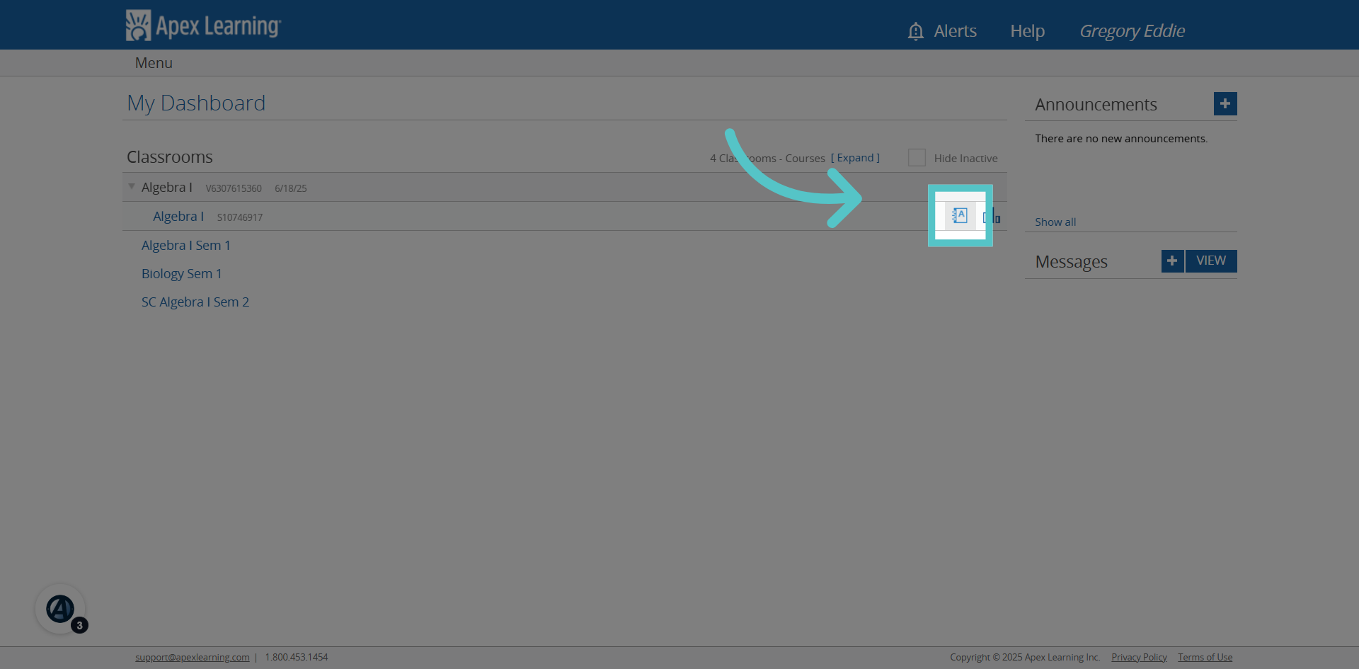 Access Course Gradebook