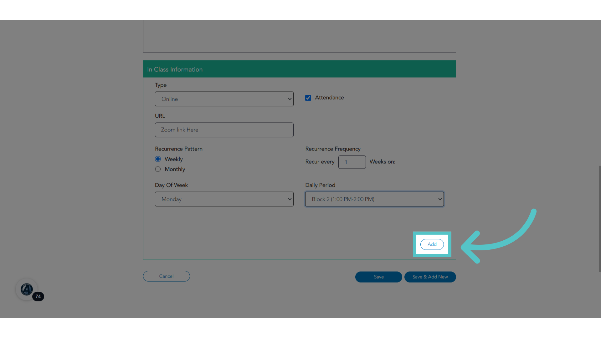 Click 'Add'