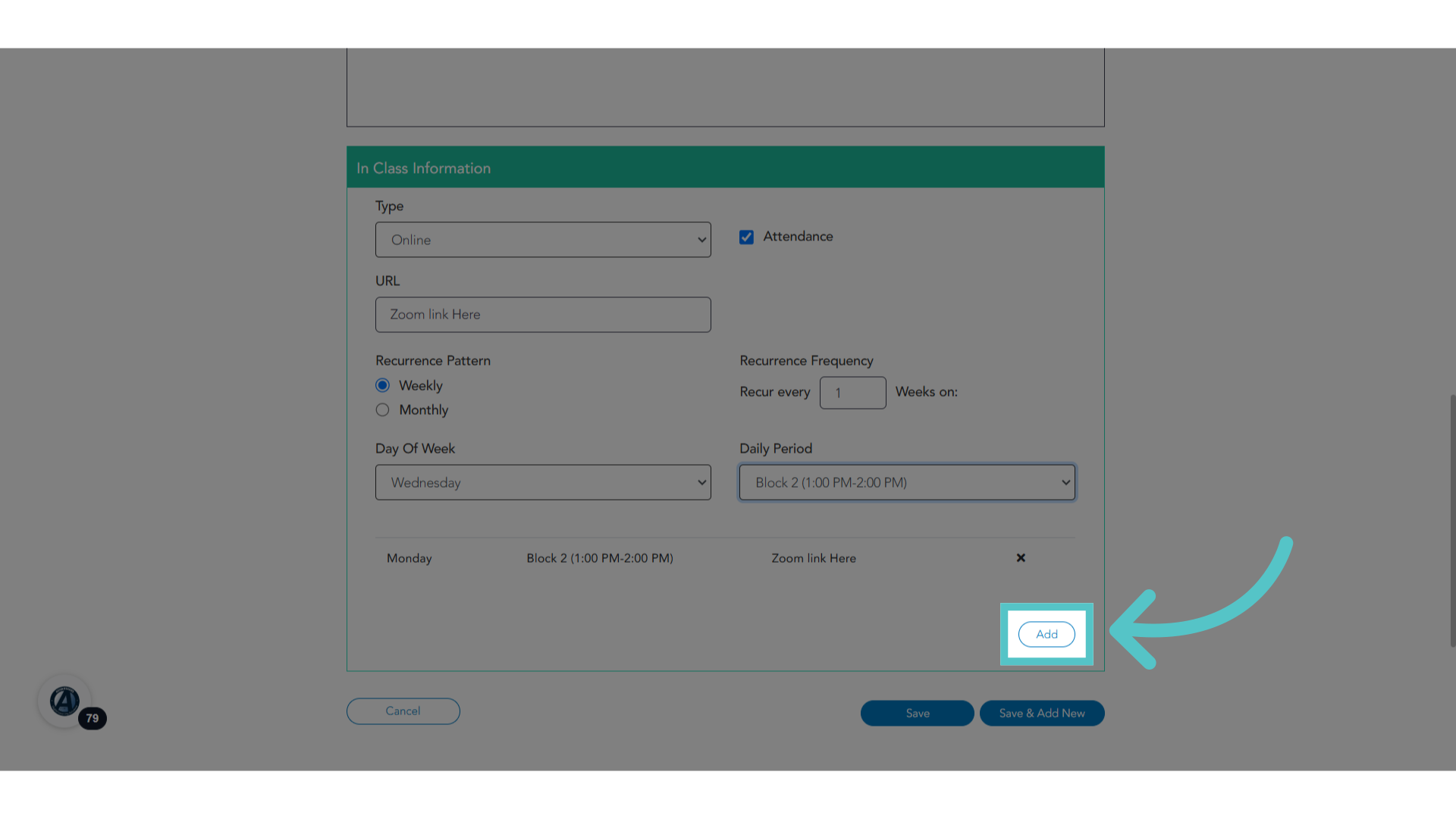 Click 'Add'
