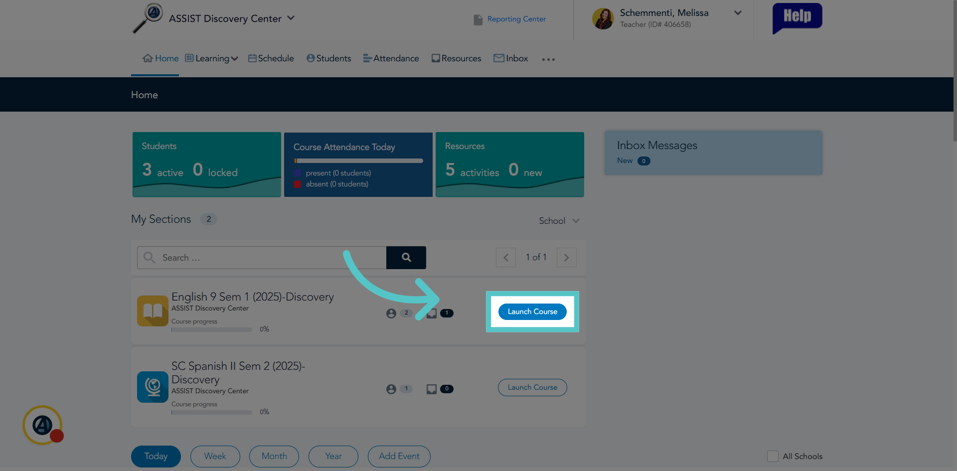 Click 'Launch Course'