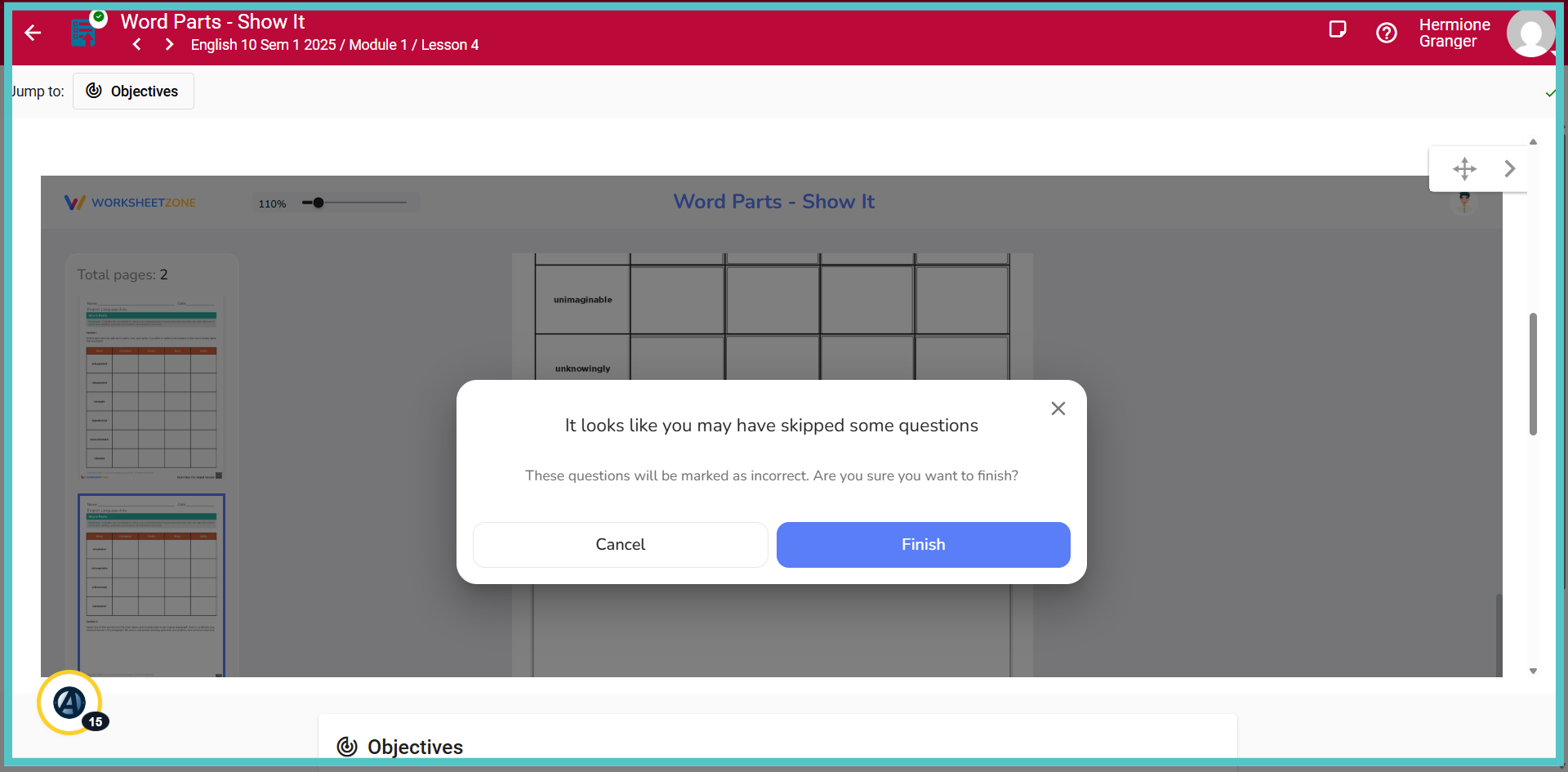 Click 'Finish'