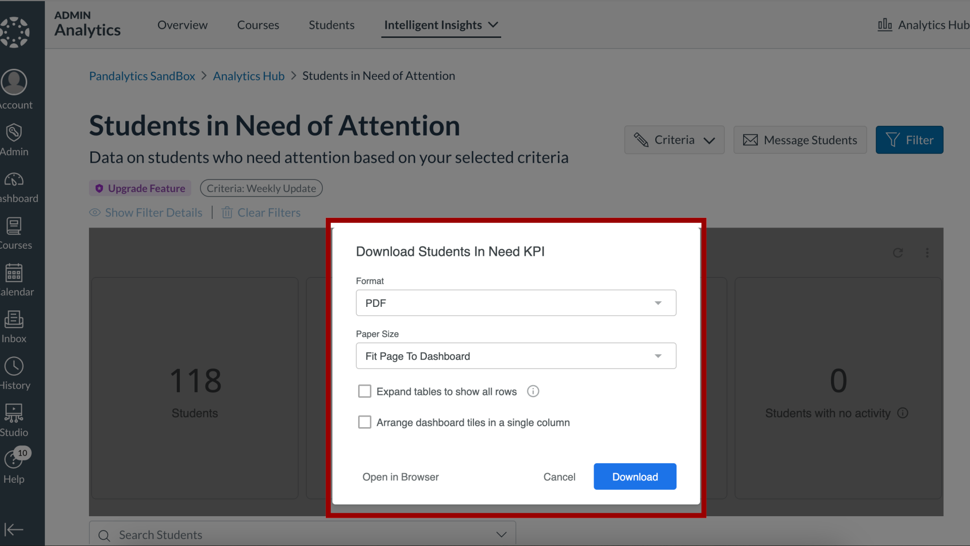 Edit Download Settings