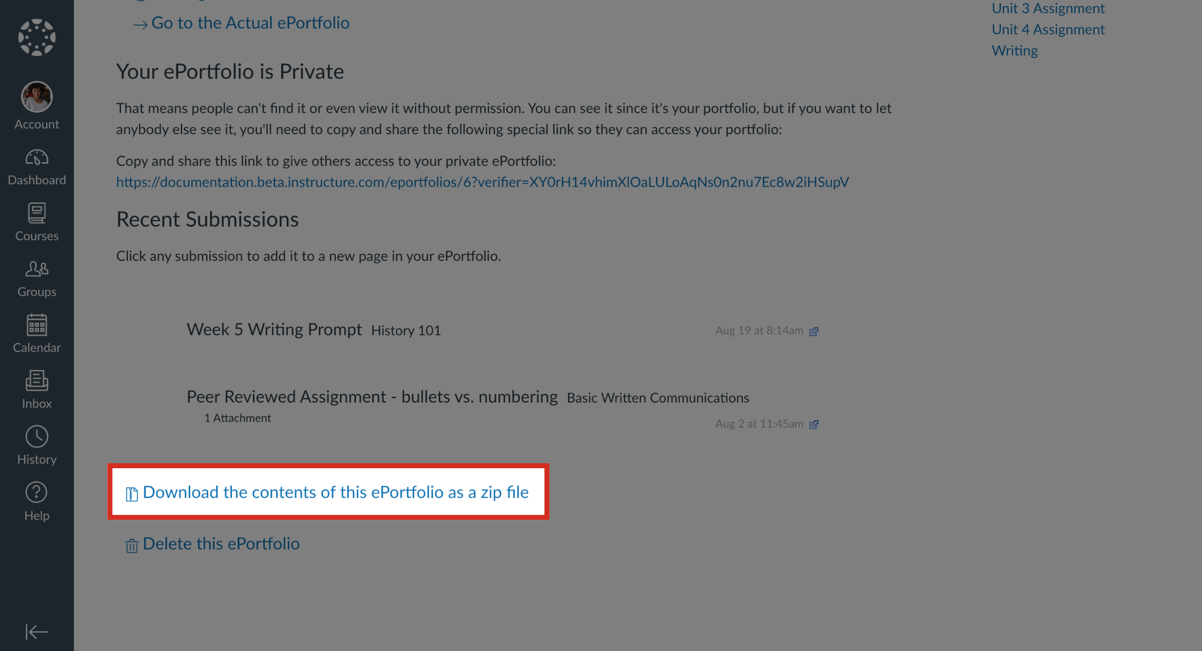 Download ePortfolio
