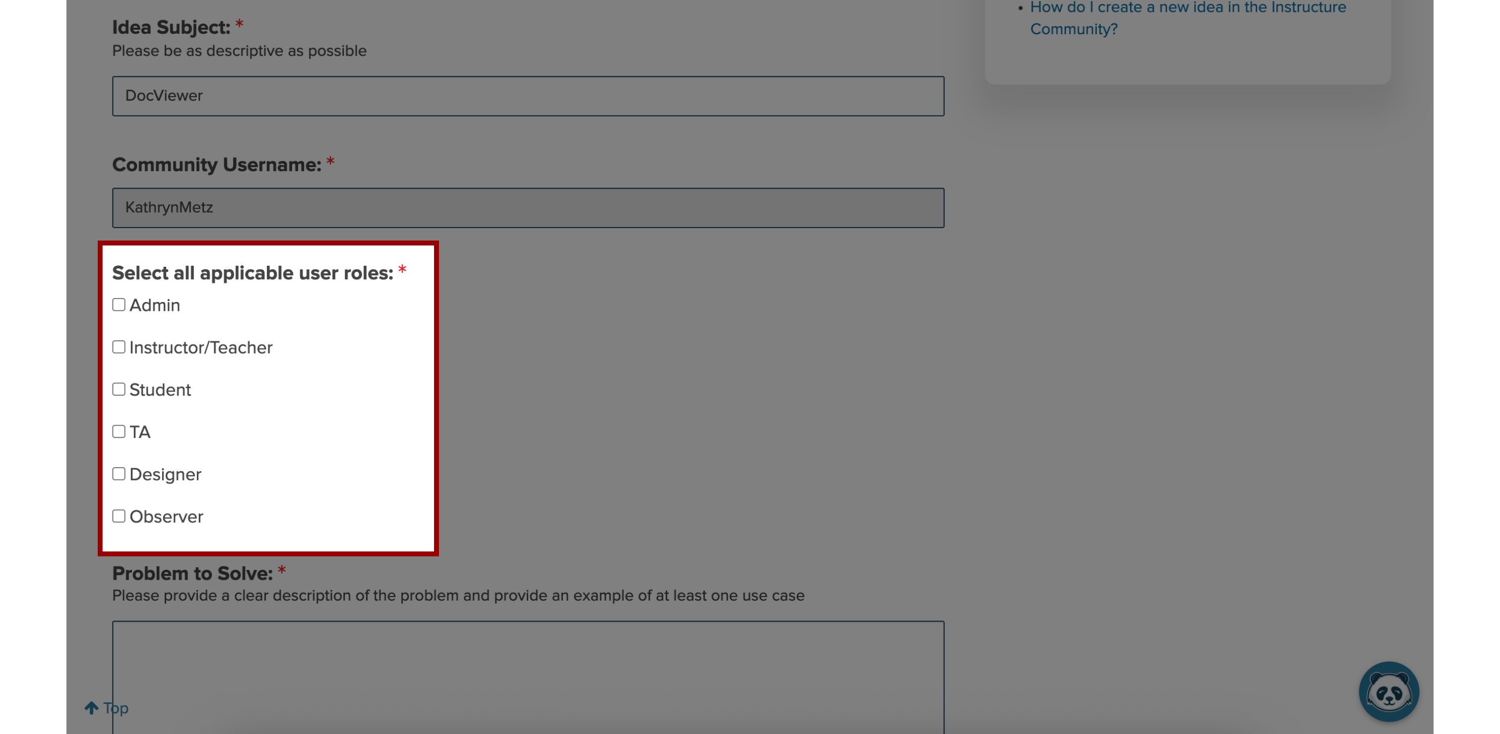 User Roles