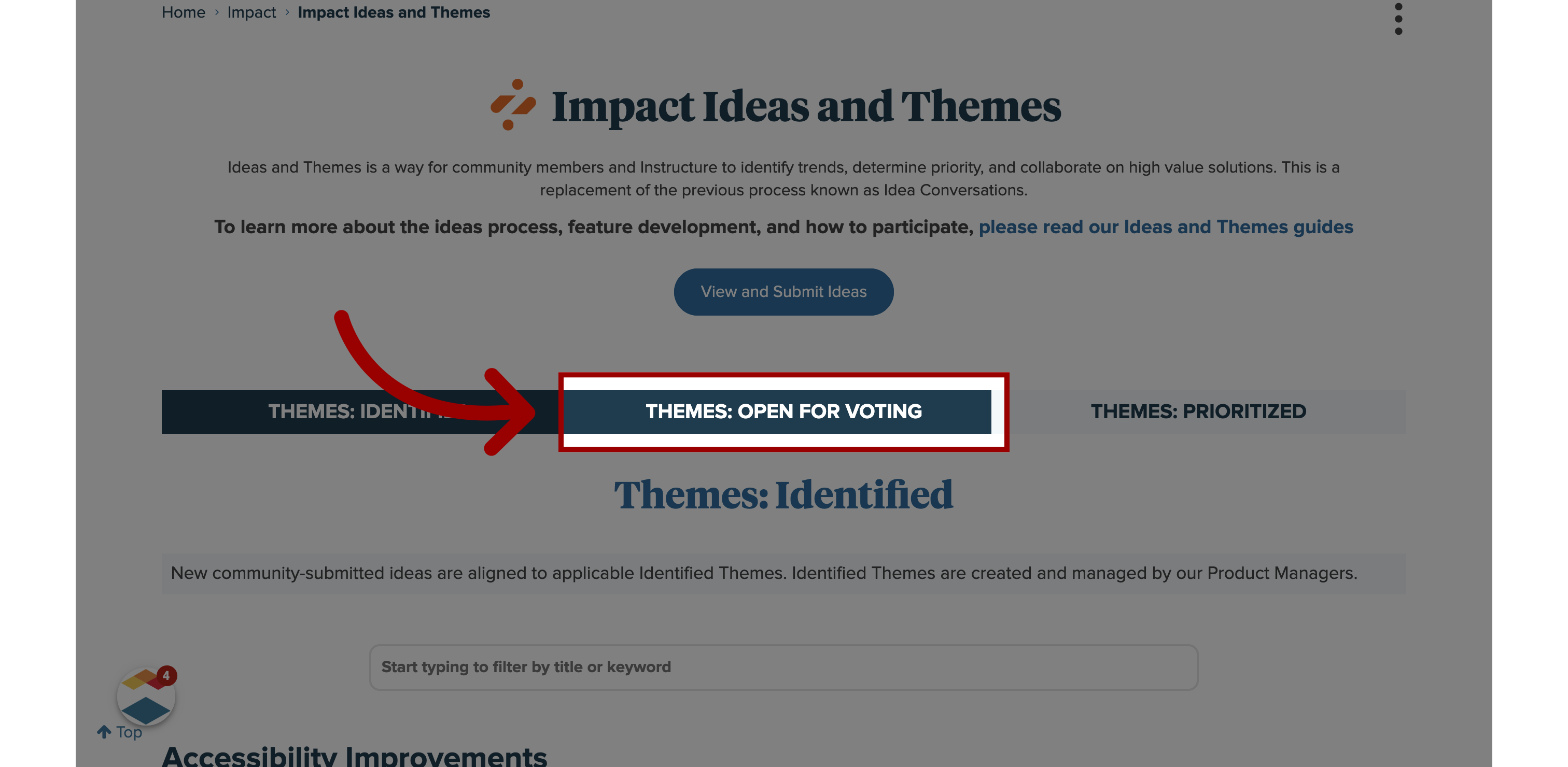 Open Themes: Open for Voting