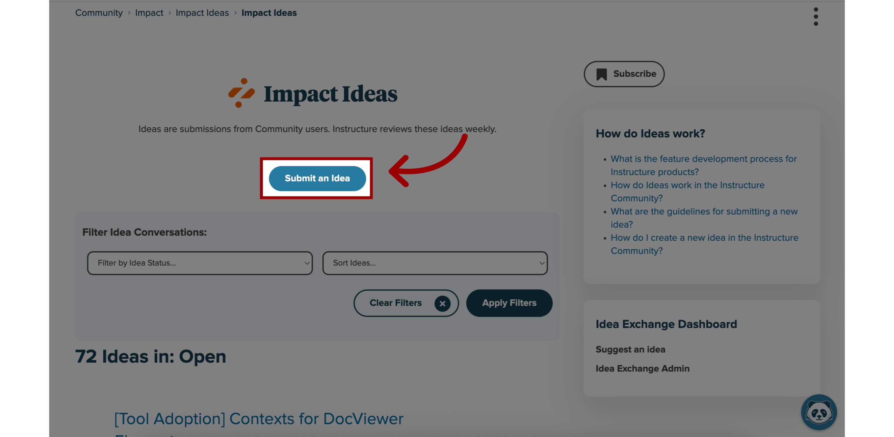 Start a New Idea