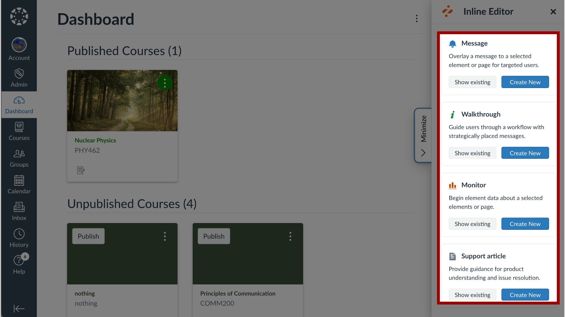 Open Inline Editor