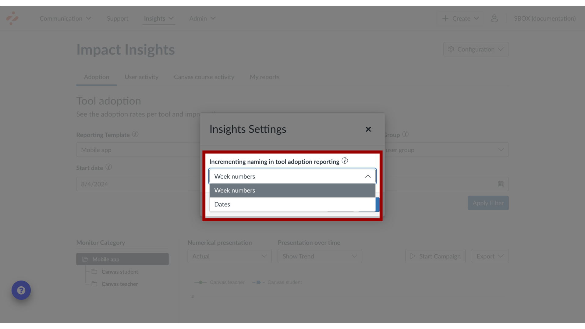 Select Incrementing Naming Options