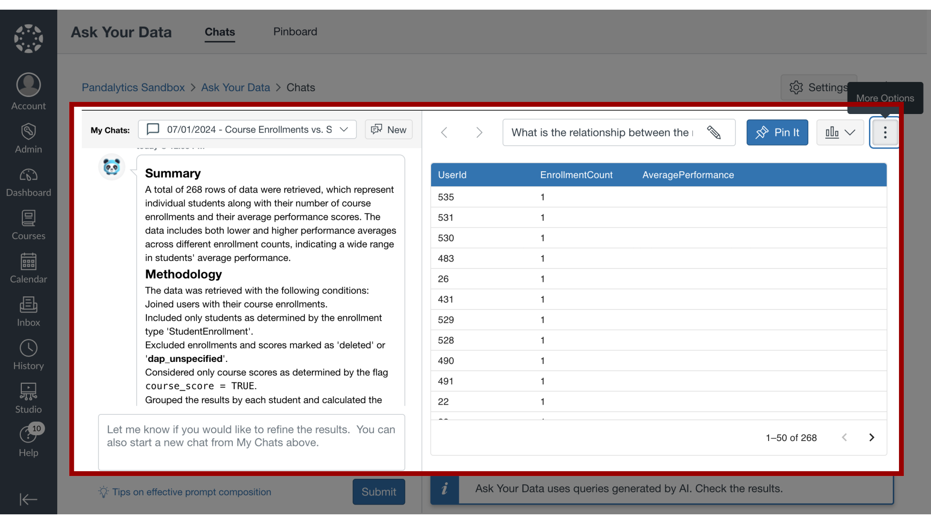 New SQL Displays