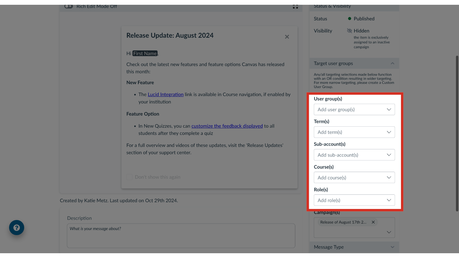 Add Out of the Box User Group