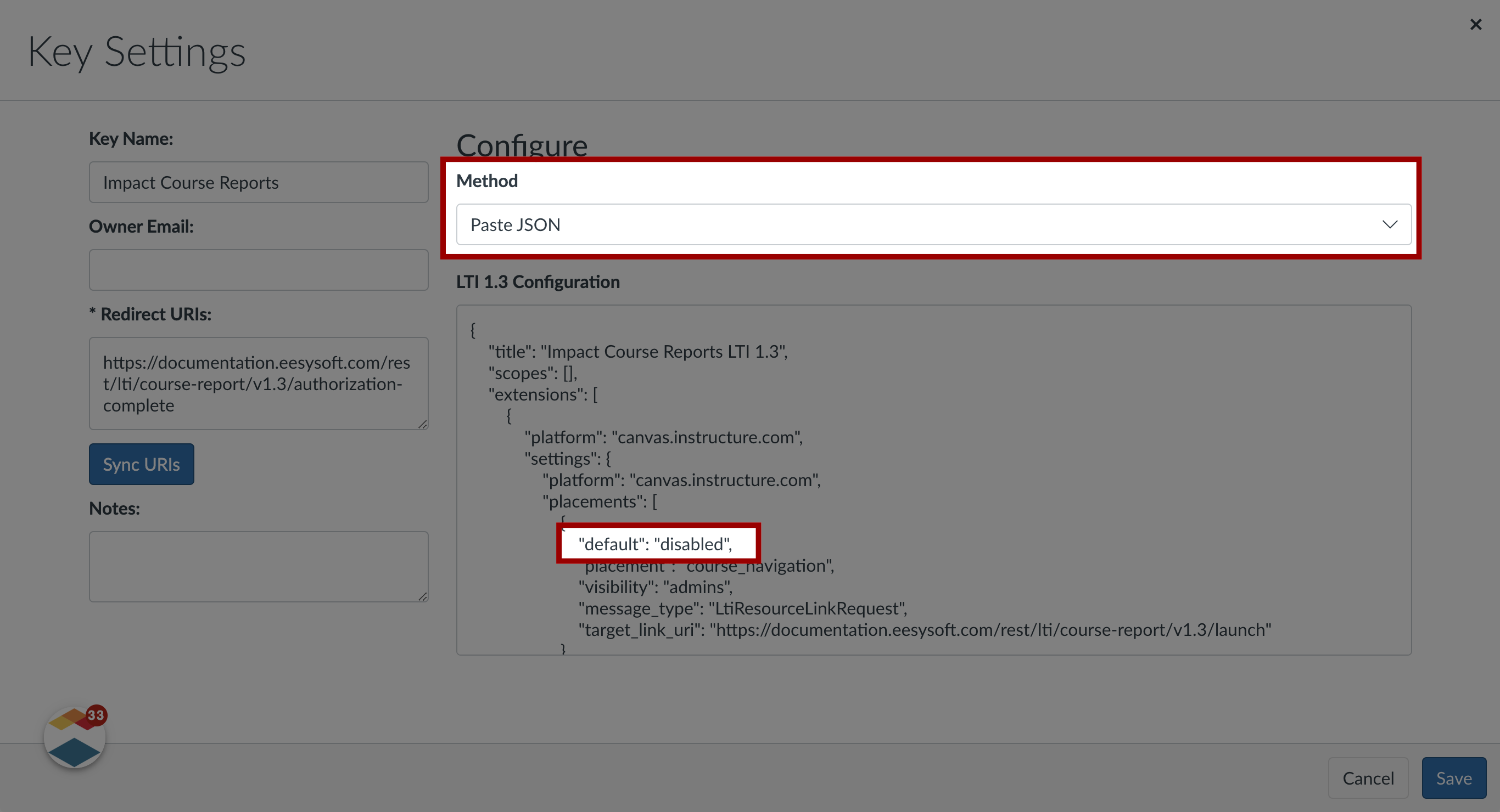 Add JSON