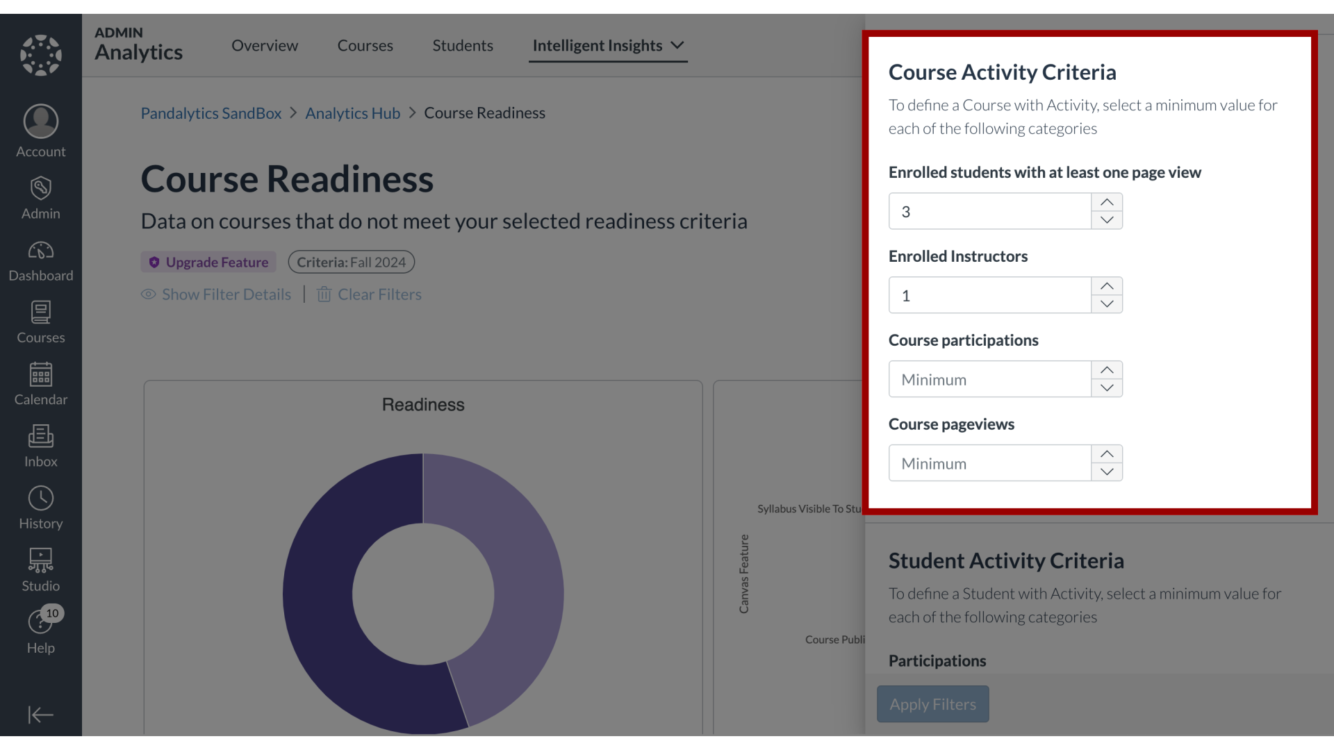 Course Activity Criteria