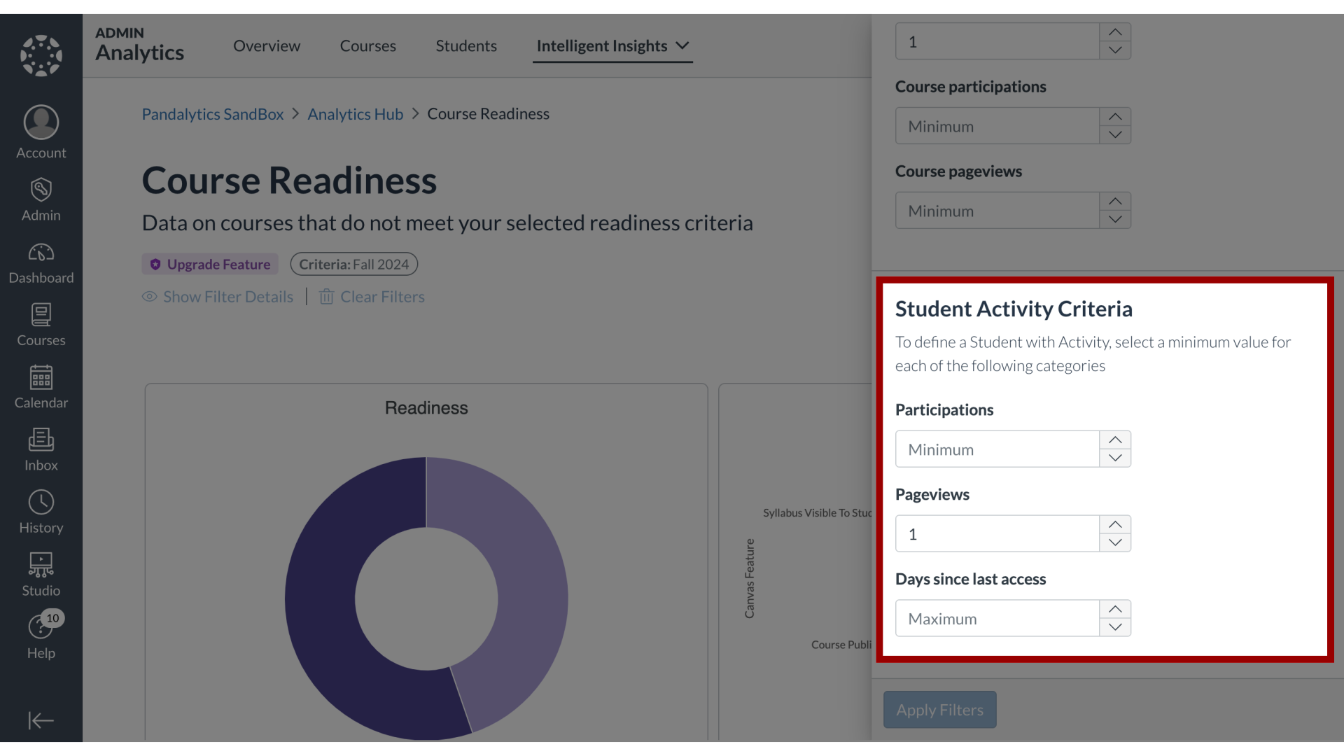 Student Activity Criteria