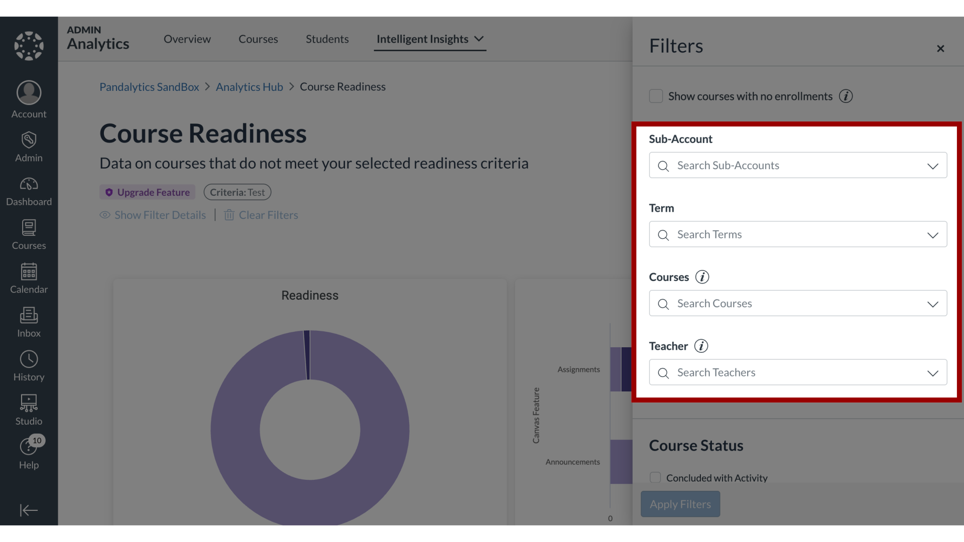 View Filter Options