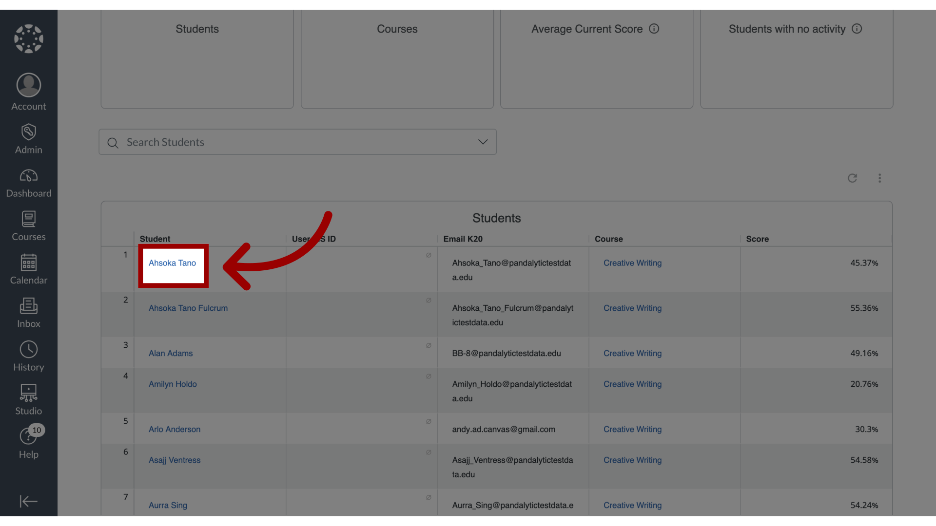 Open Student Results