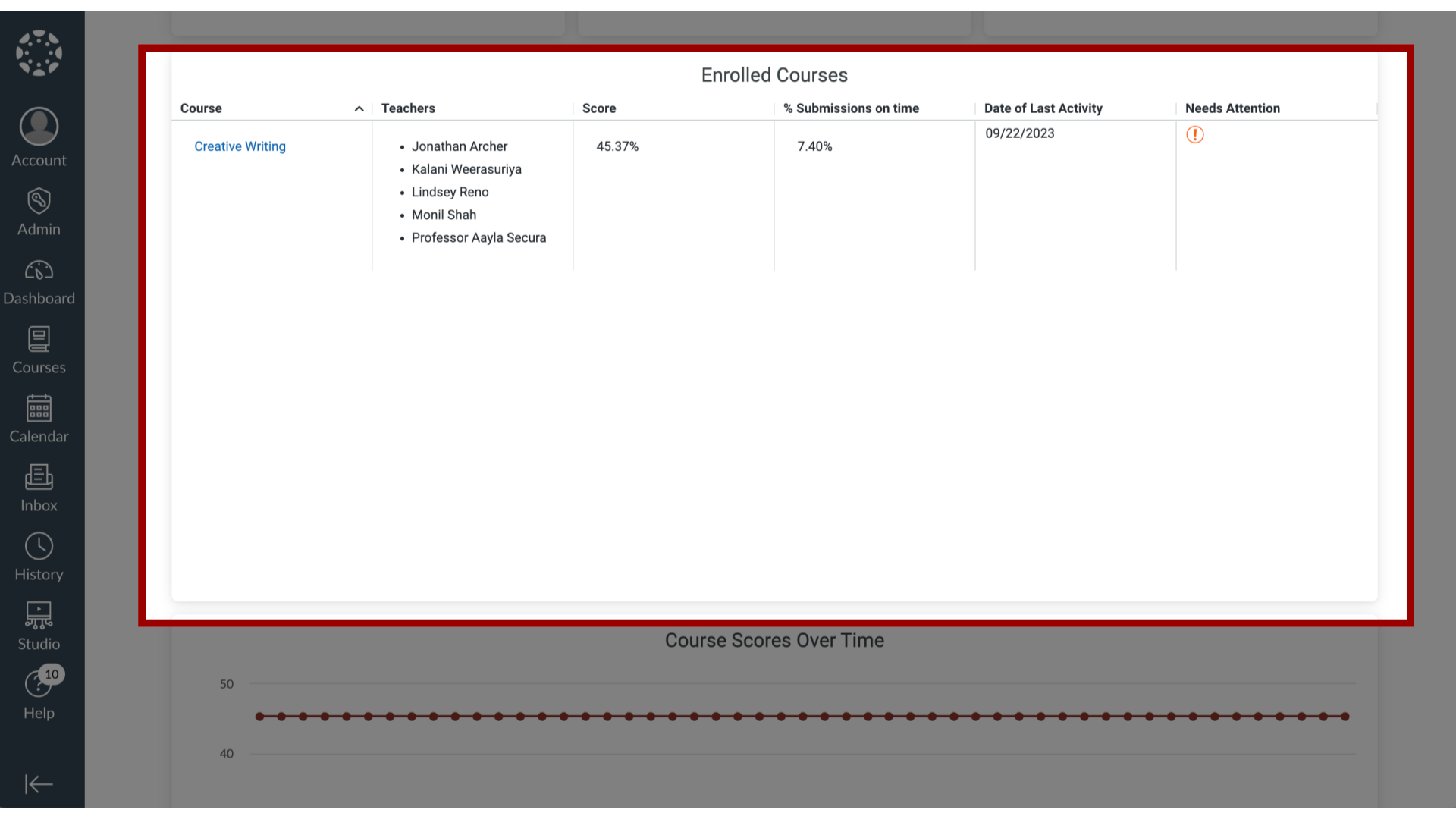 View Enrolled Courses