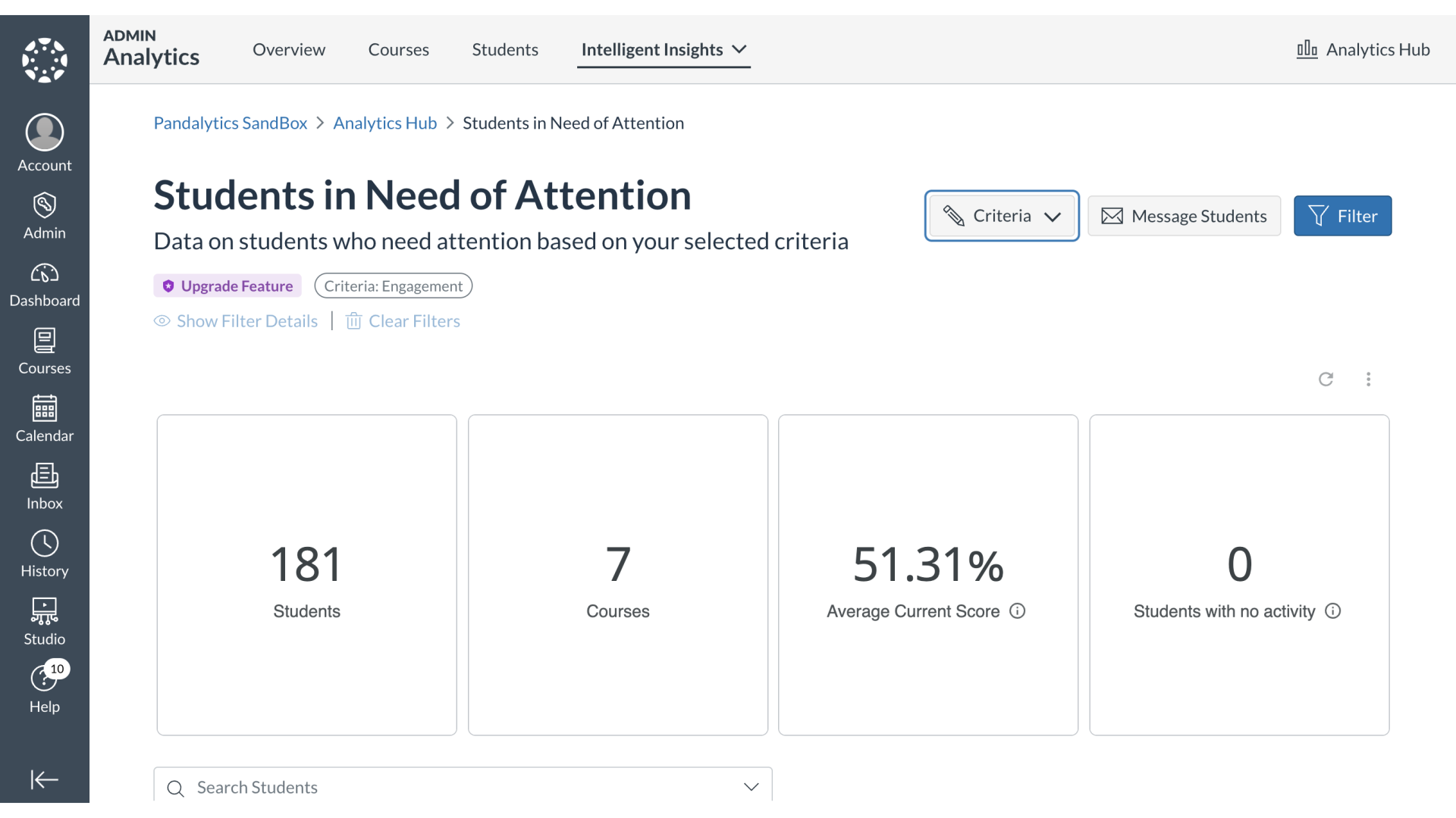 View Criteria Data