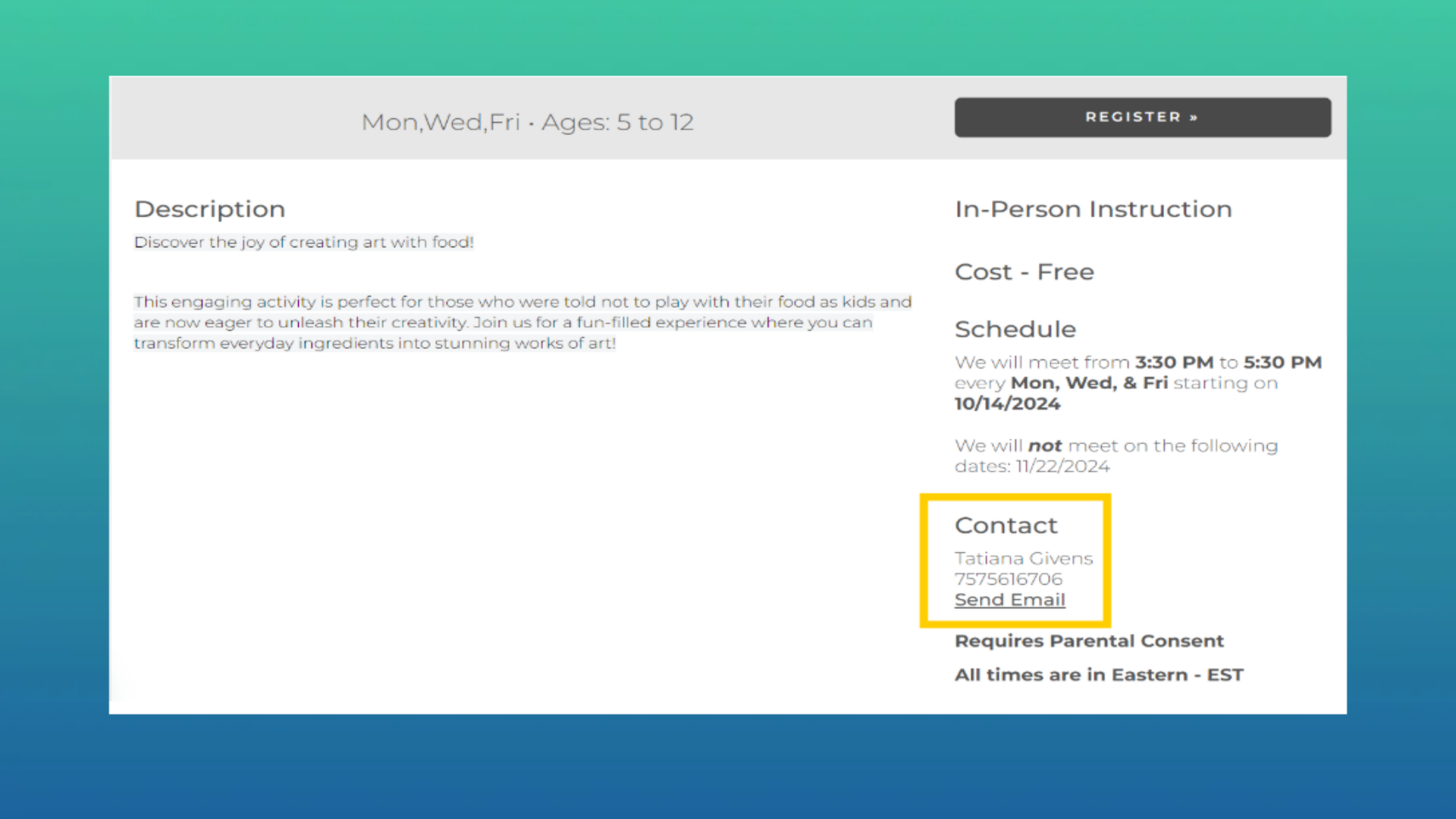 Contact information