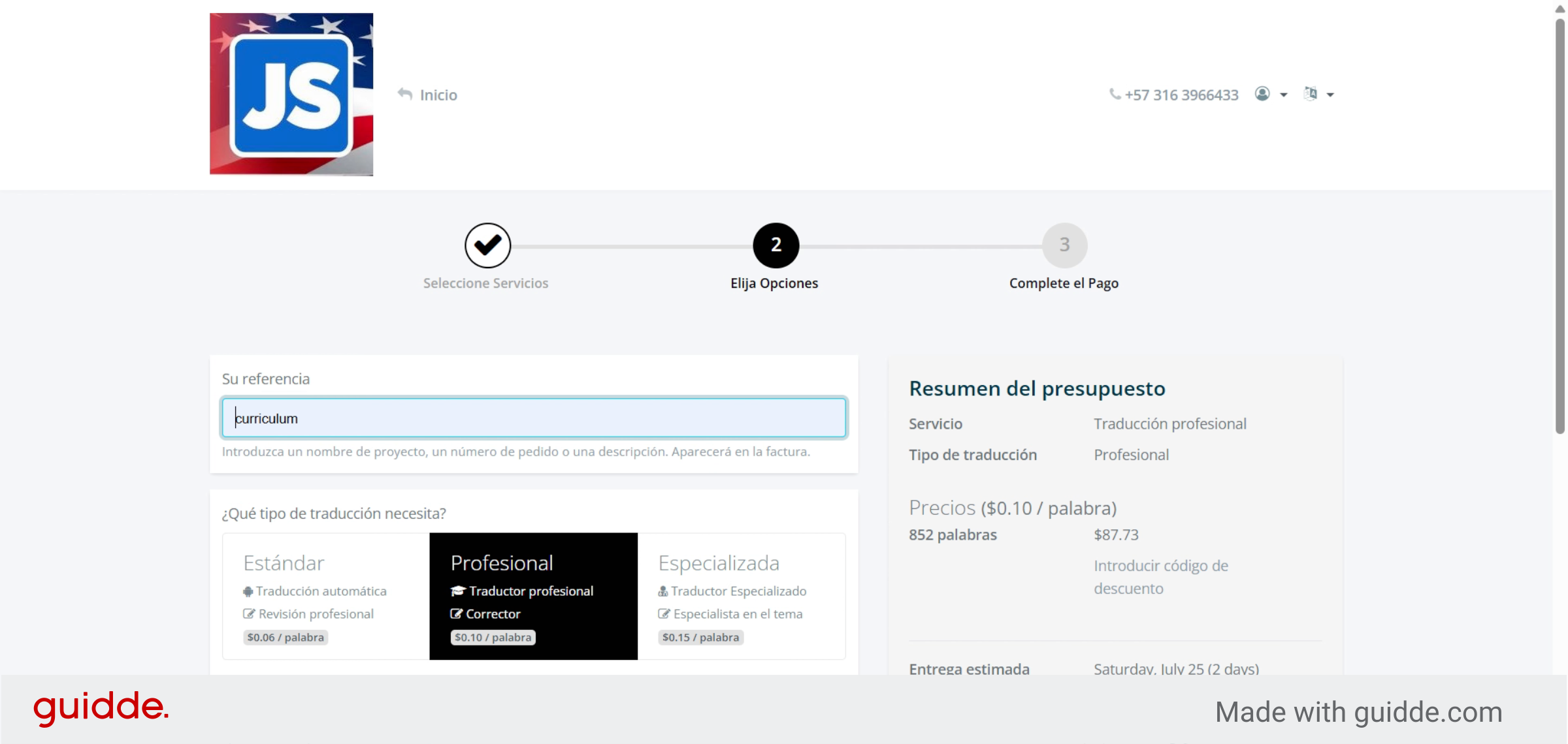 Ingresar Referencia Personal