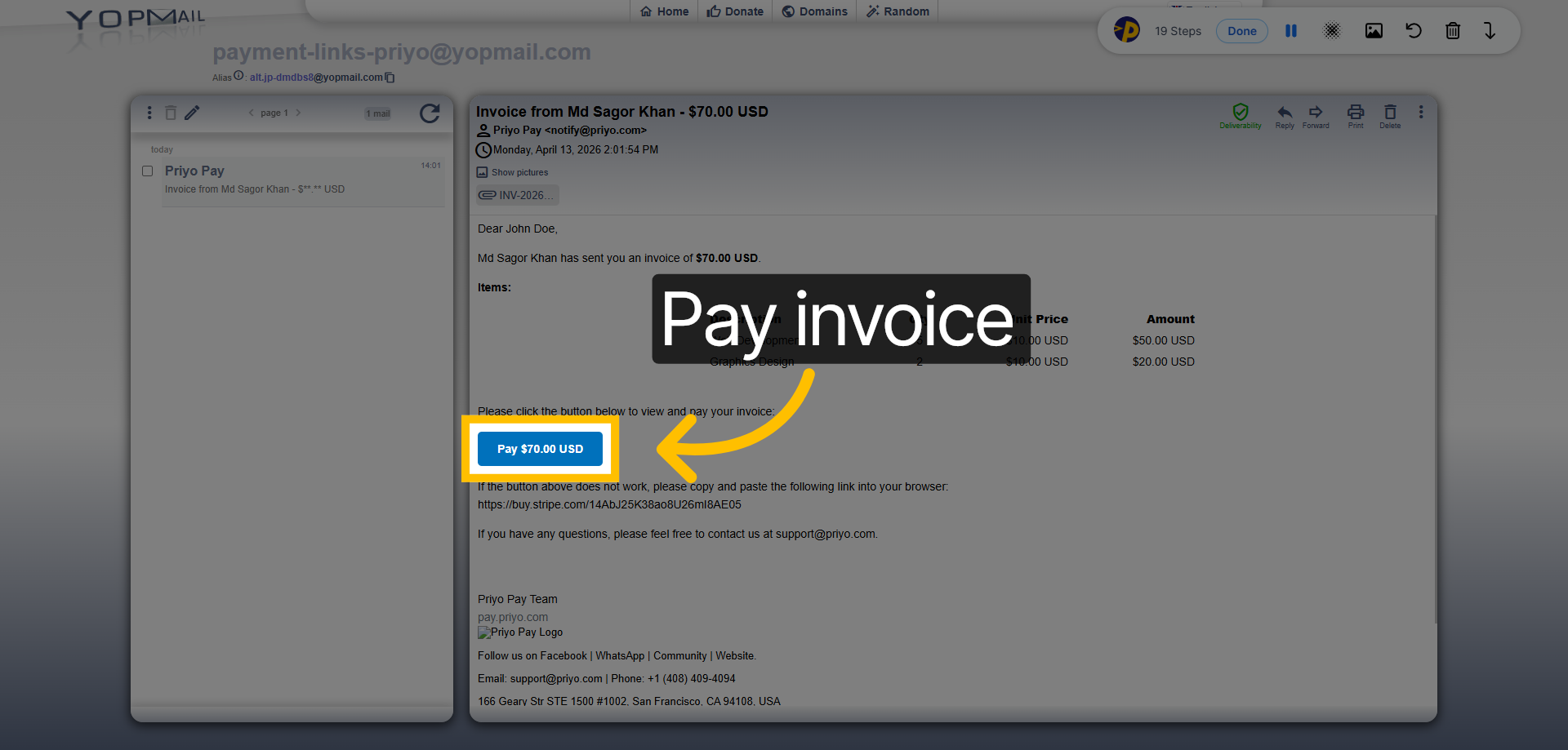 Client Side: Initiate Payment