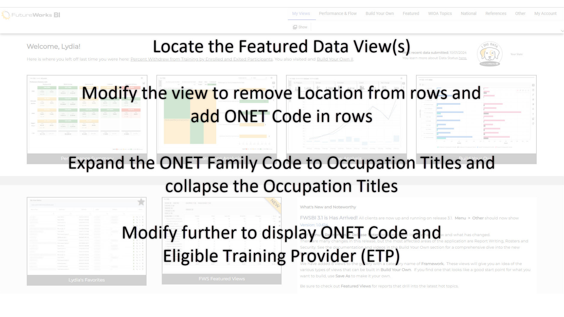 Modification Lists for Upcoming Video Clip