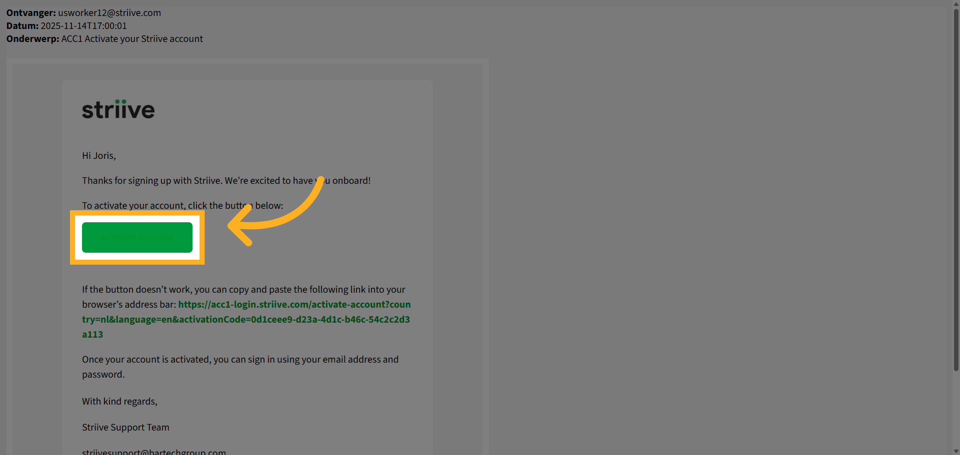 Activate Worker Account