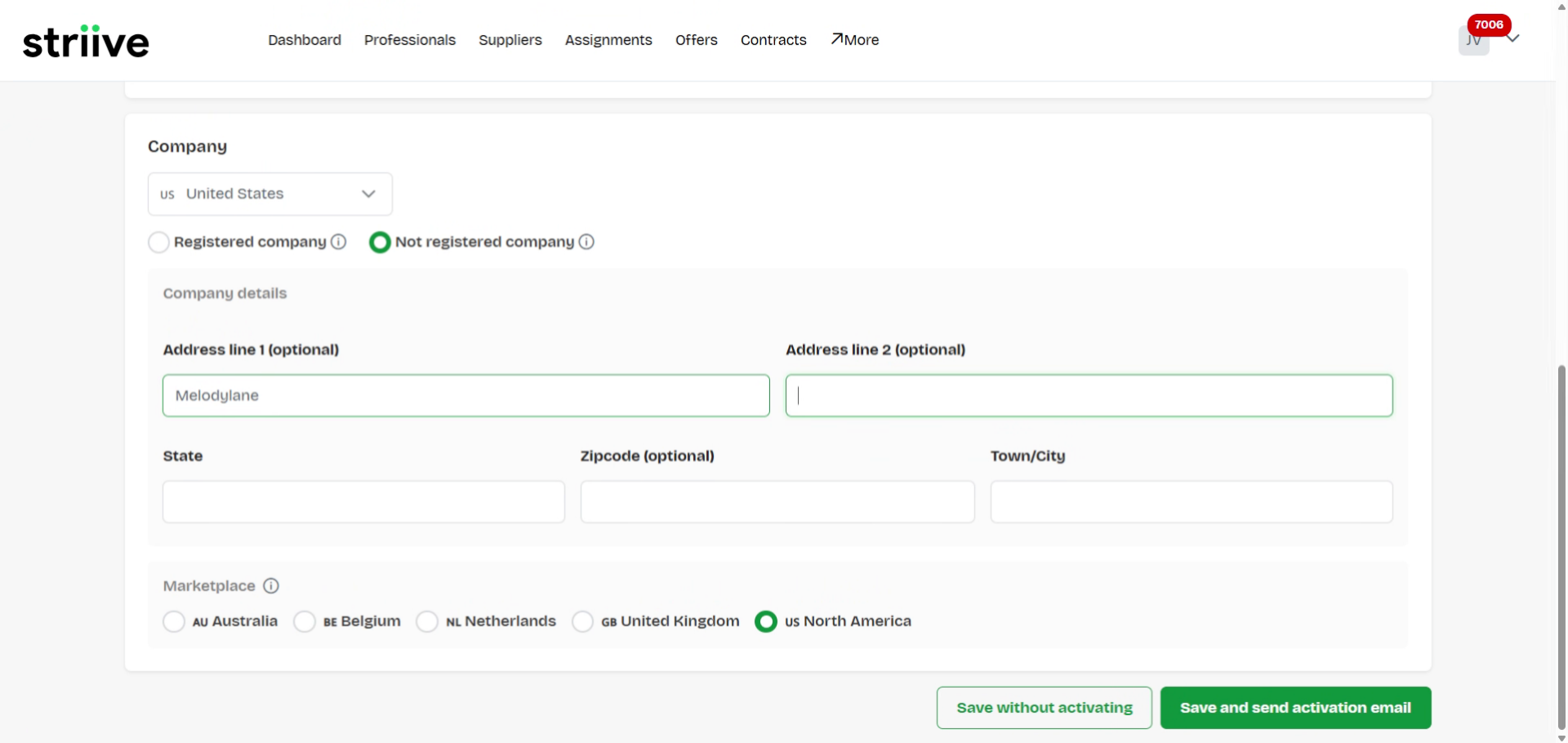 Enter Address Number