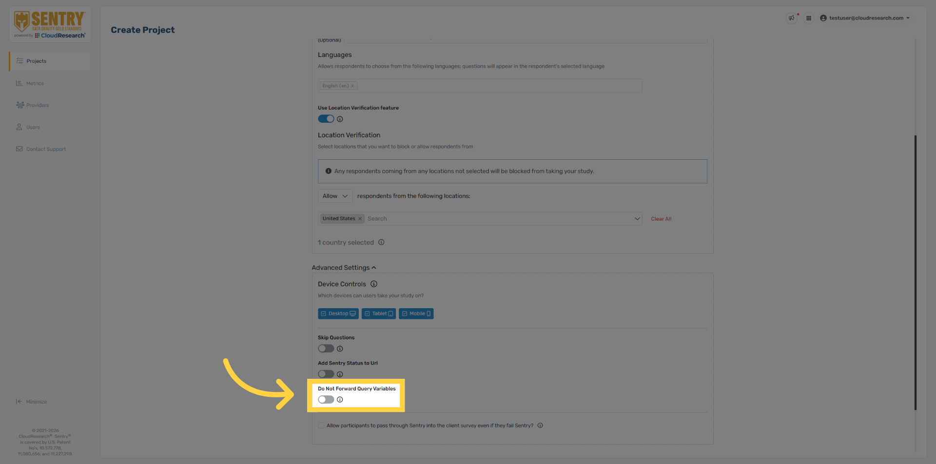 Do Not Forward Query Variables