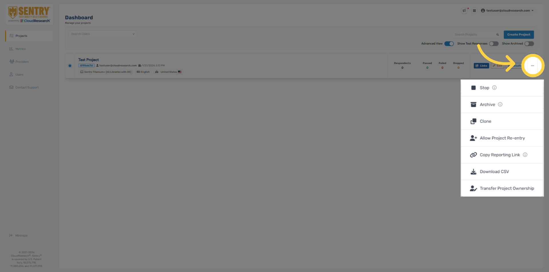 Project Ellipsis Options