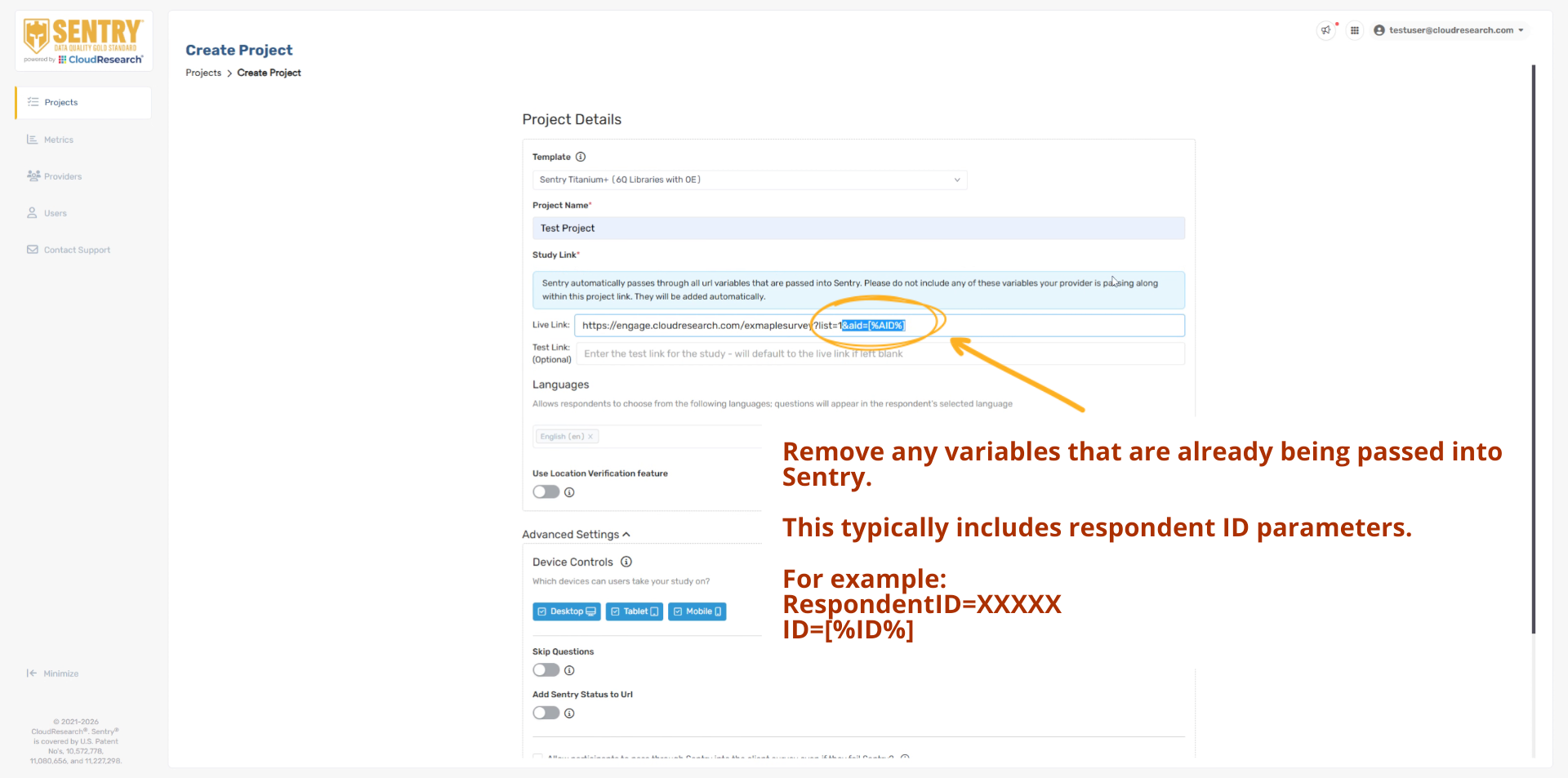 Fill Survey Link Without Variables