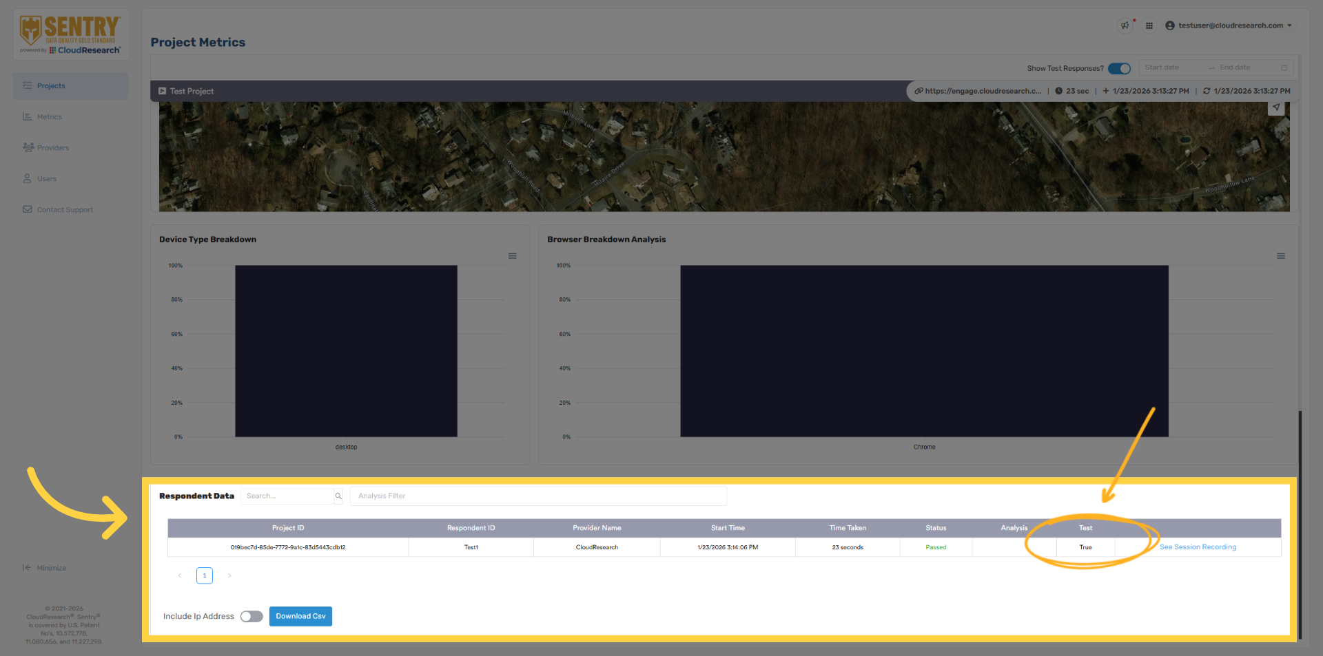 Navigate to Projects