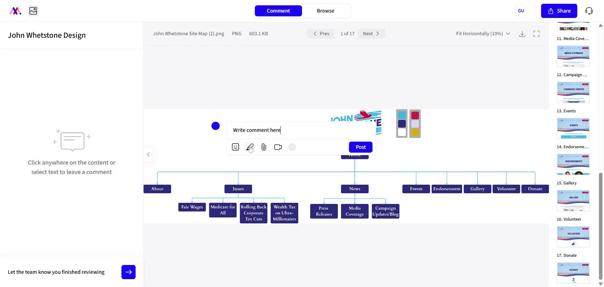Add Drawings to Comments