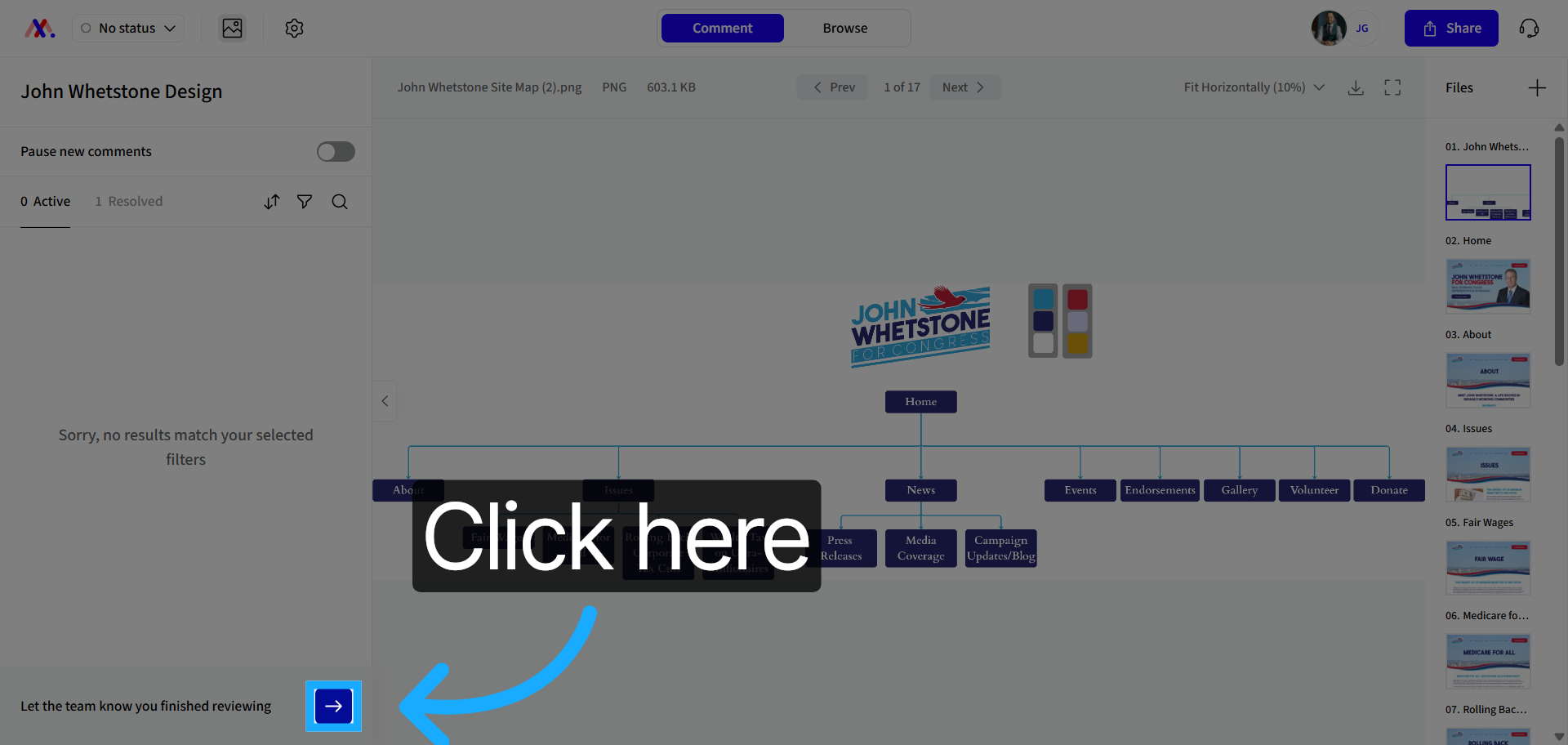 Notify Team of Review Completion