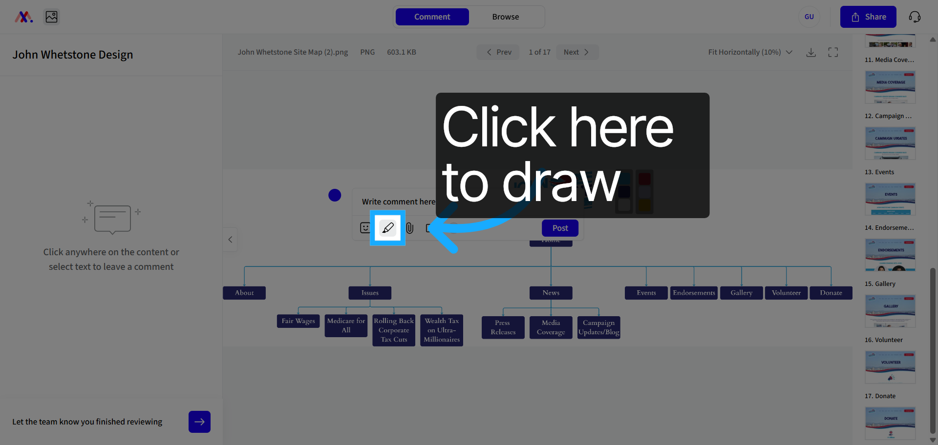 Select Drawing Tool